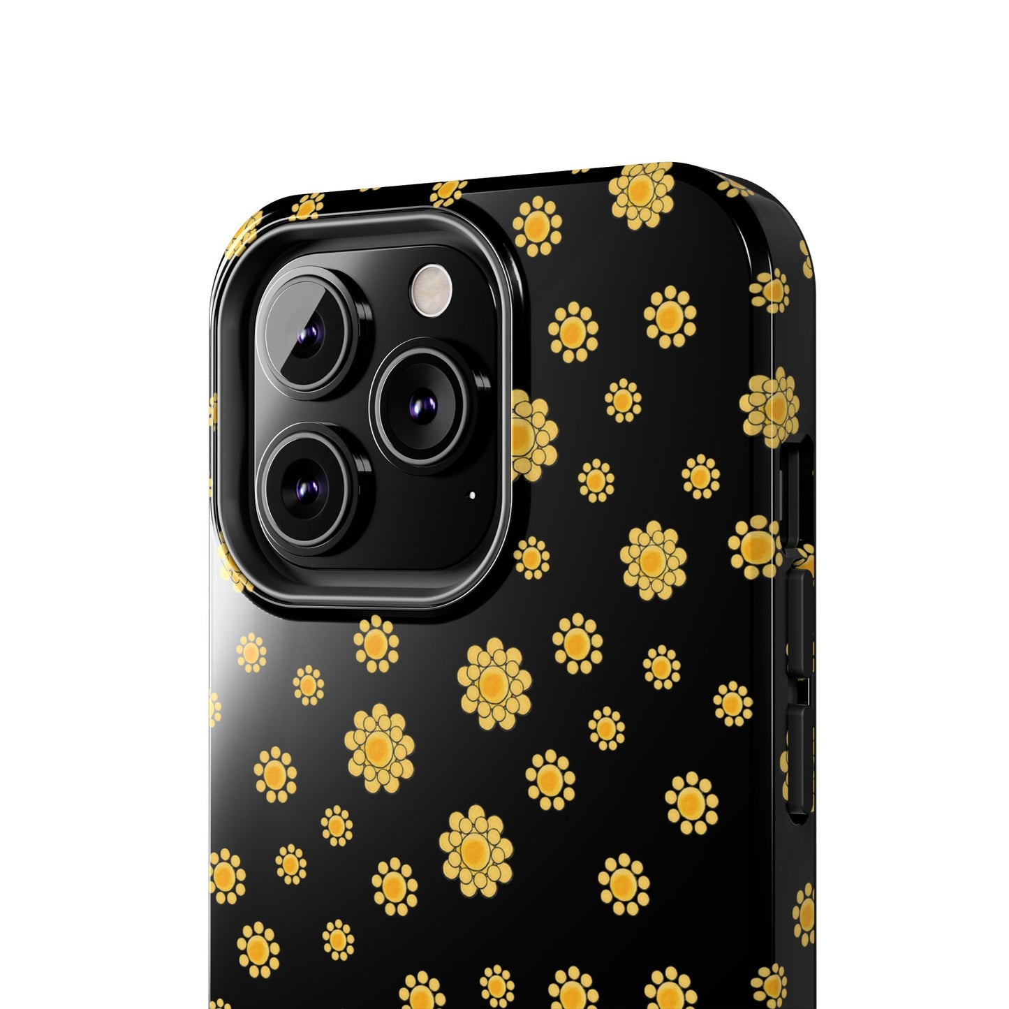 Bandana Dots Black / Yellow Phone Case