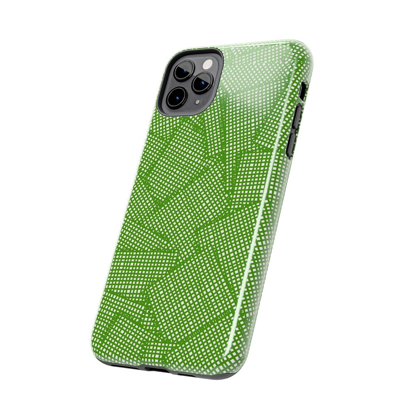 Check Patch Large Green Phone Case
