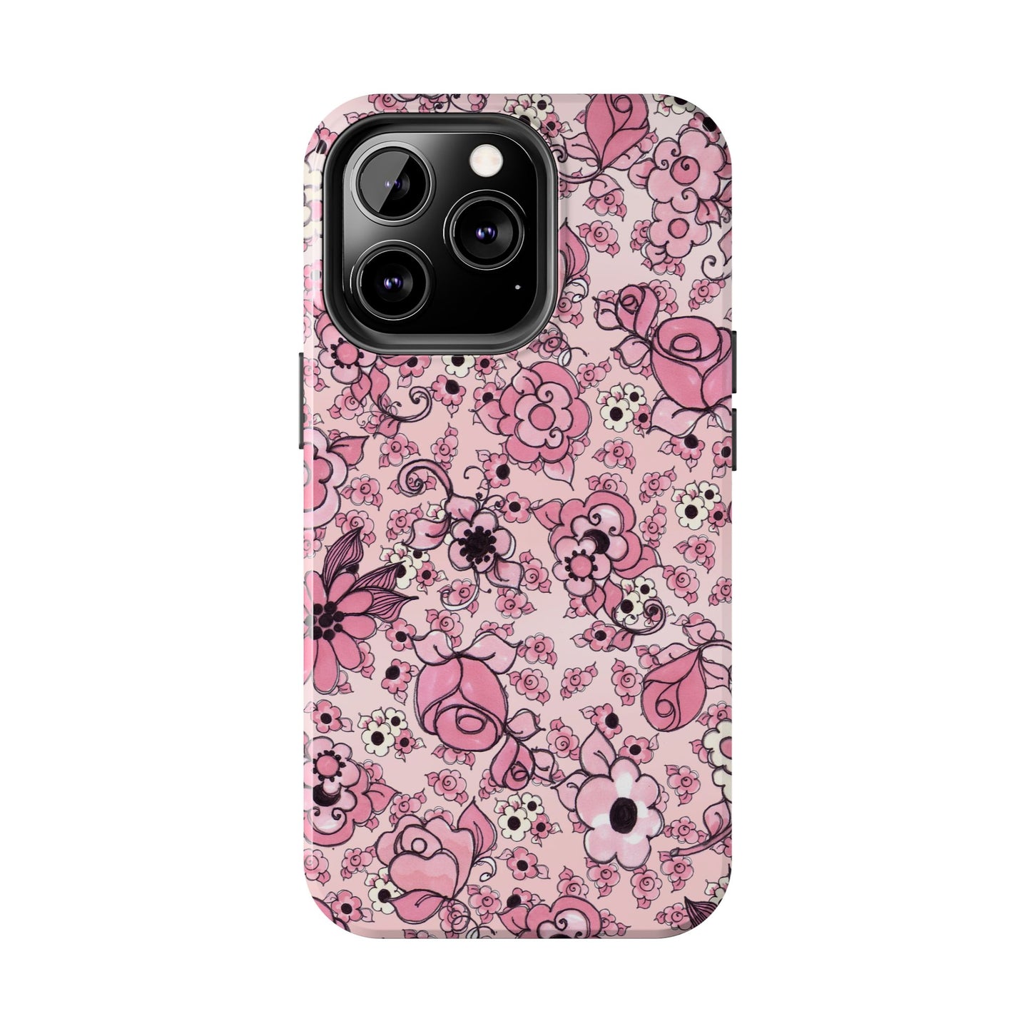 Profuse Posies Pink Phone Case