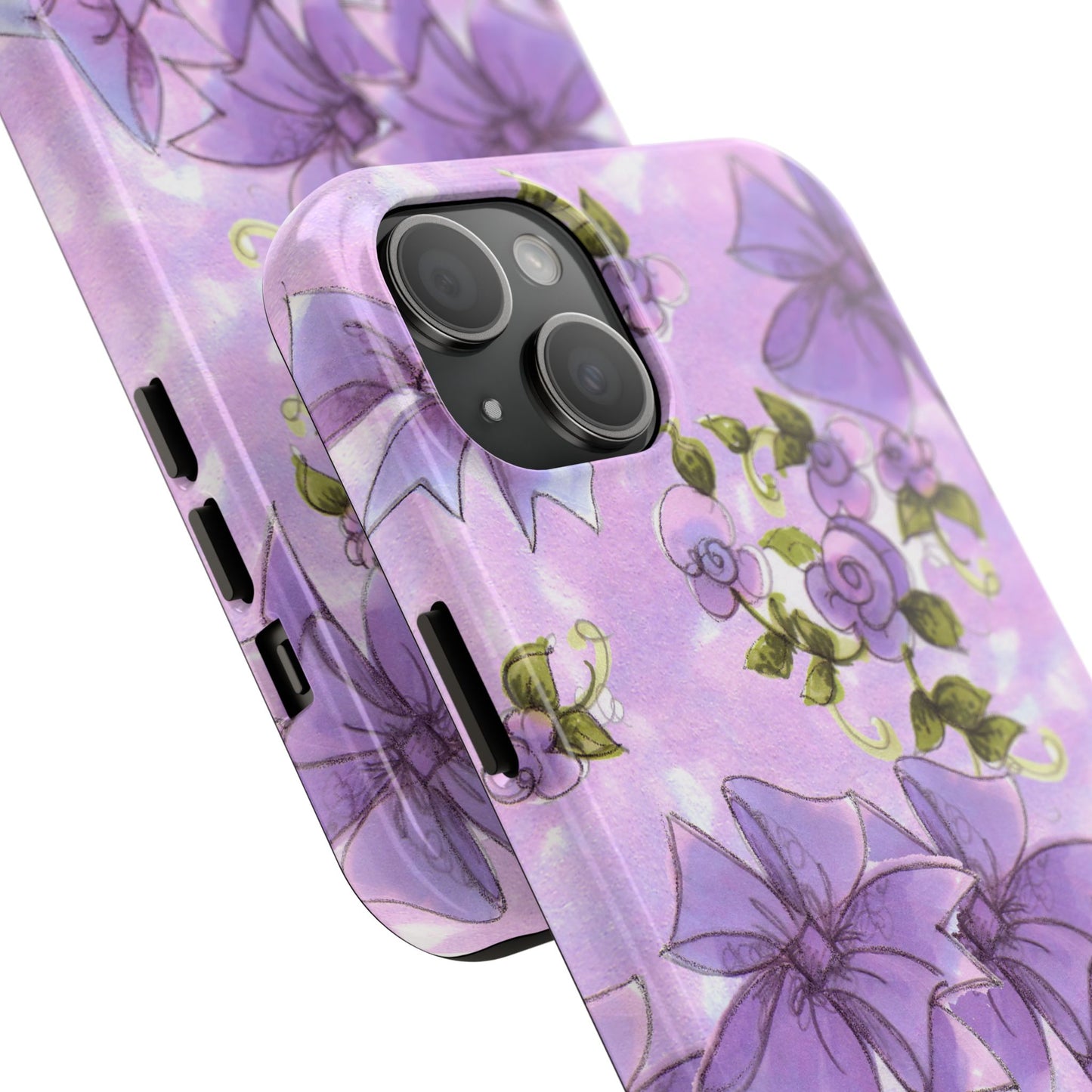Bows & Flowers Purple Phone Case