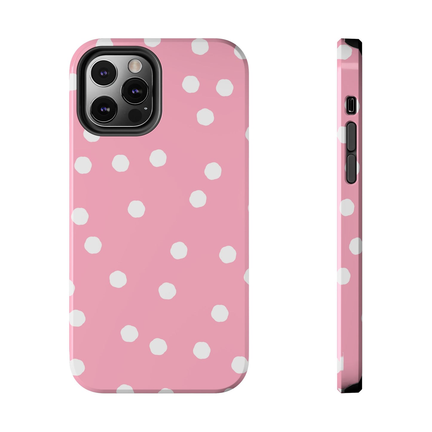 Jumbo Dots Pink / White Phone Case
