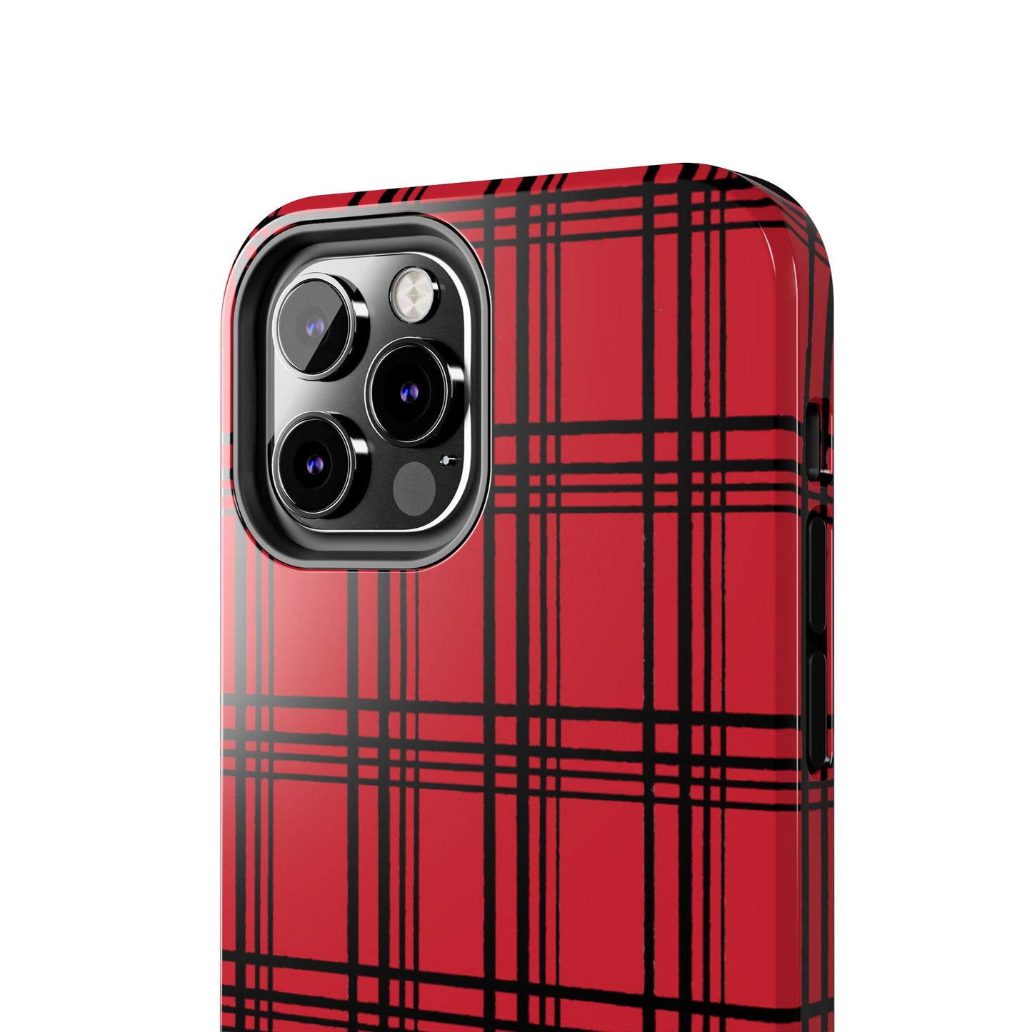 Glad Plaid Red / Black Phone Case