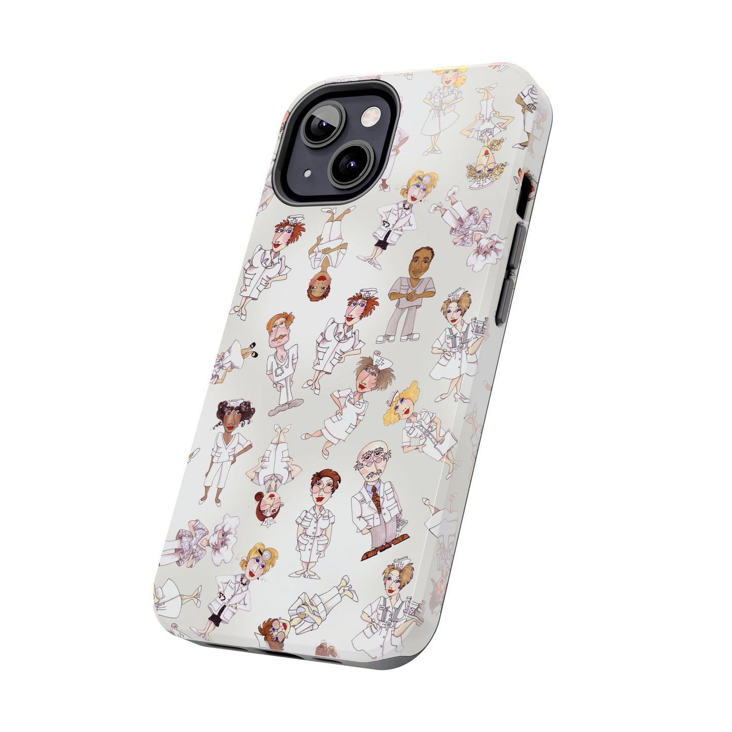 Tossed Nurses Gray Phone Case