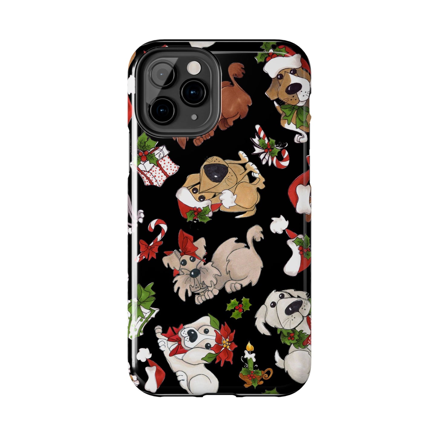 Doggie Toss Black Phone Case