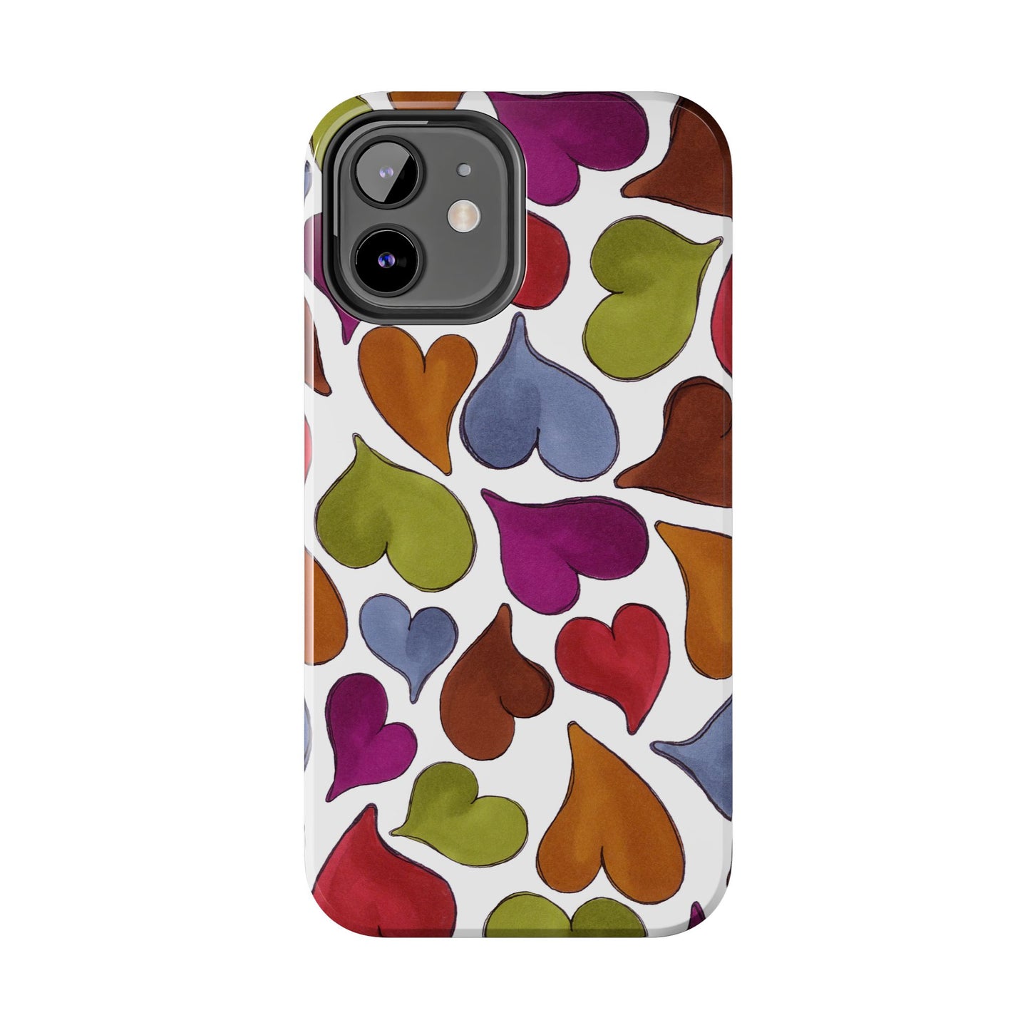 Big Hearted White Phone Case