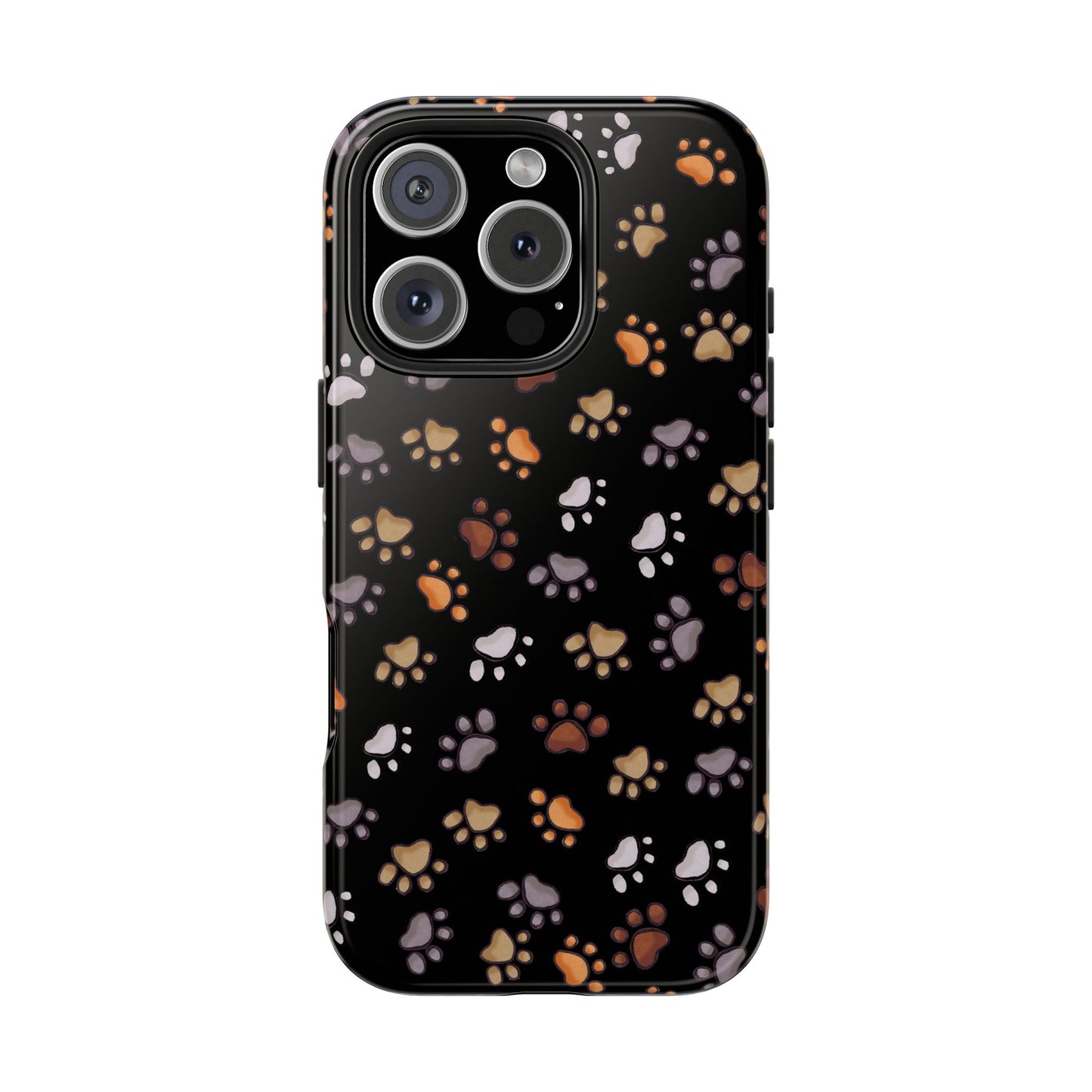 Puppy Paws Black Phone Case
