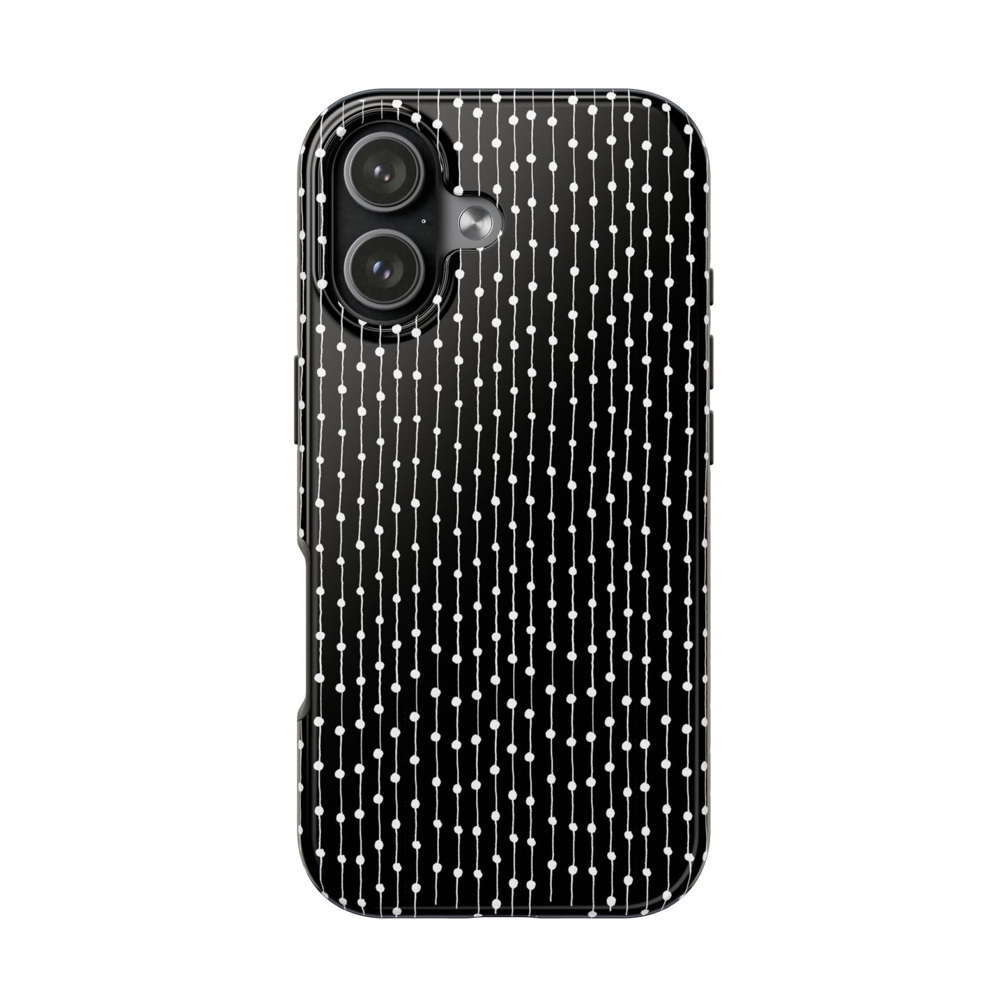 Pin Stripe Black / White Phone Case