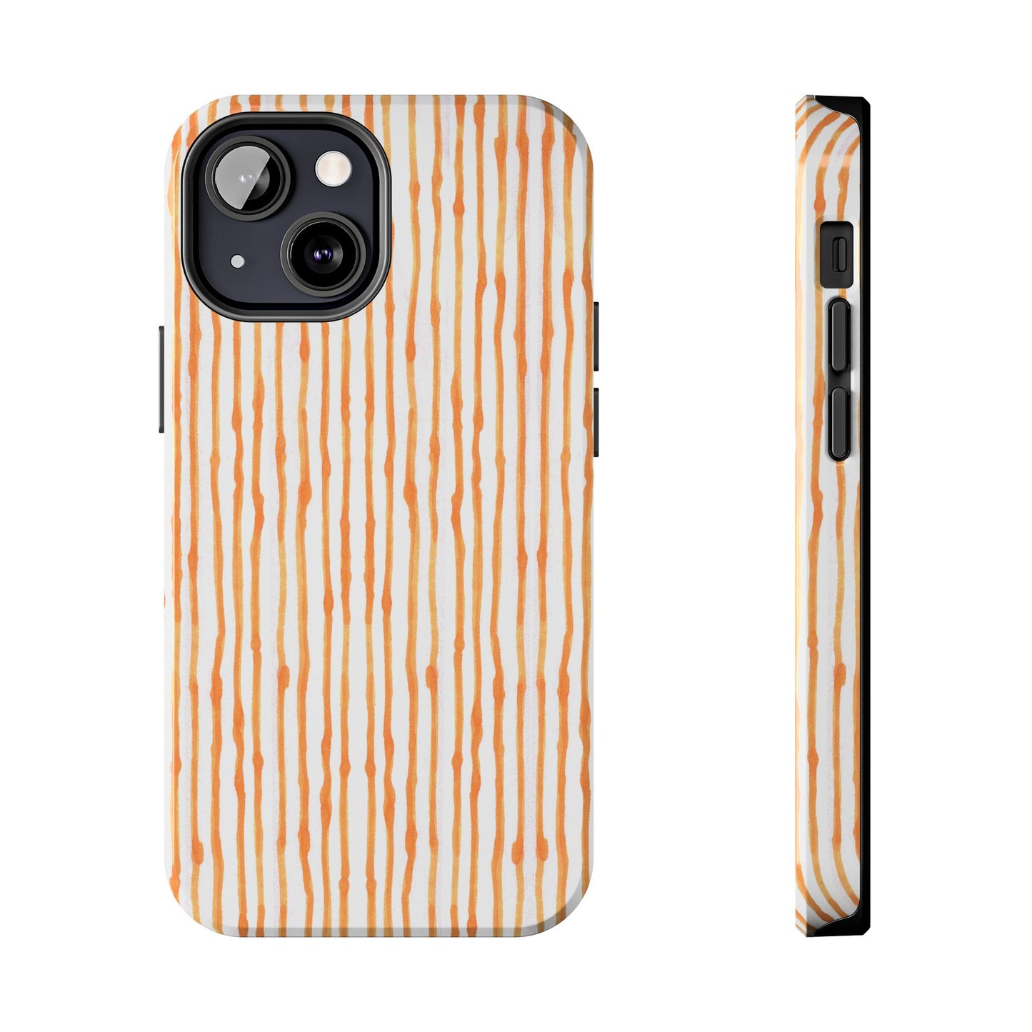 Faux Seersucker White / Melon Phone Case