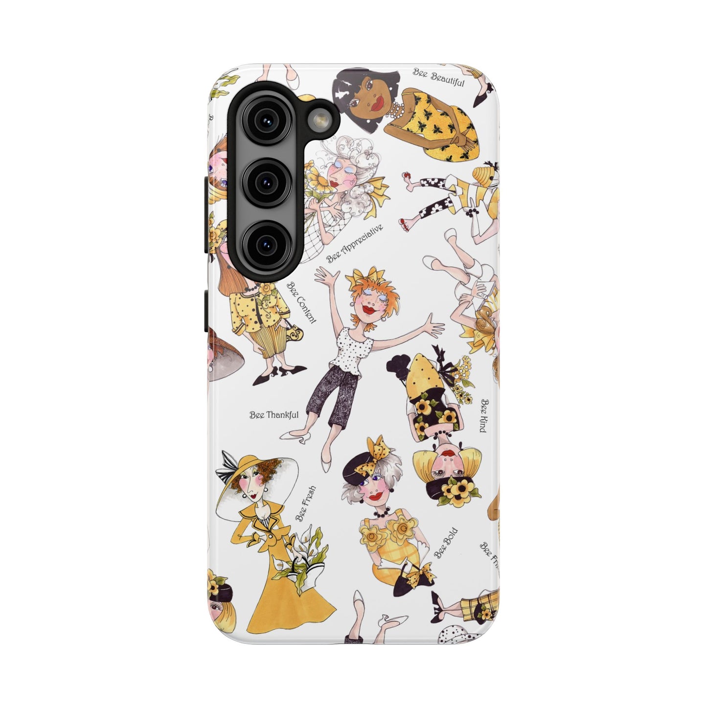 Bee Tossed White Phone Case