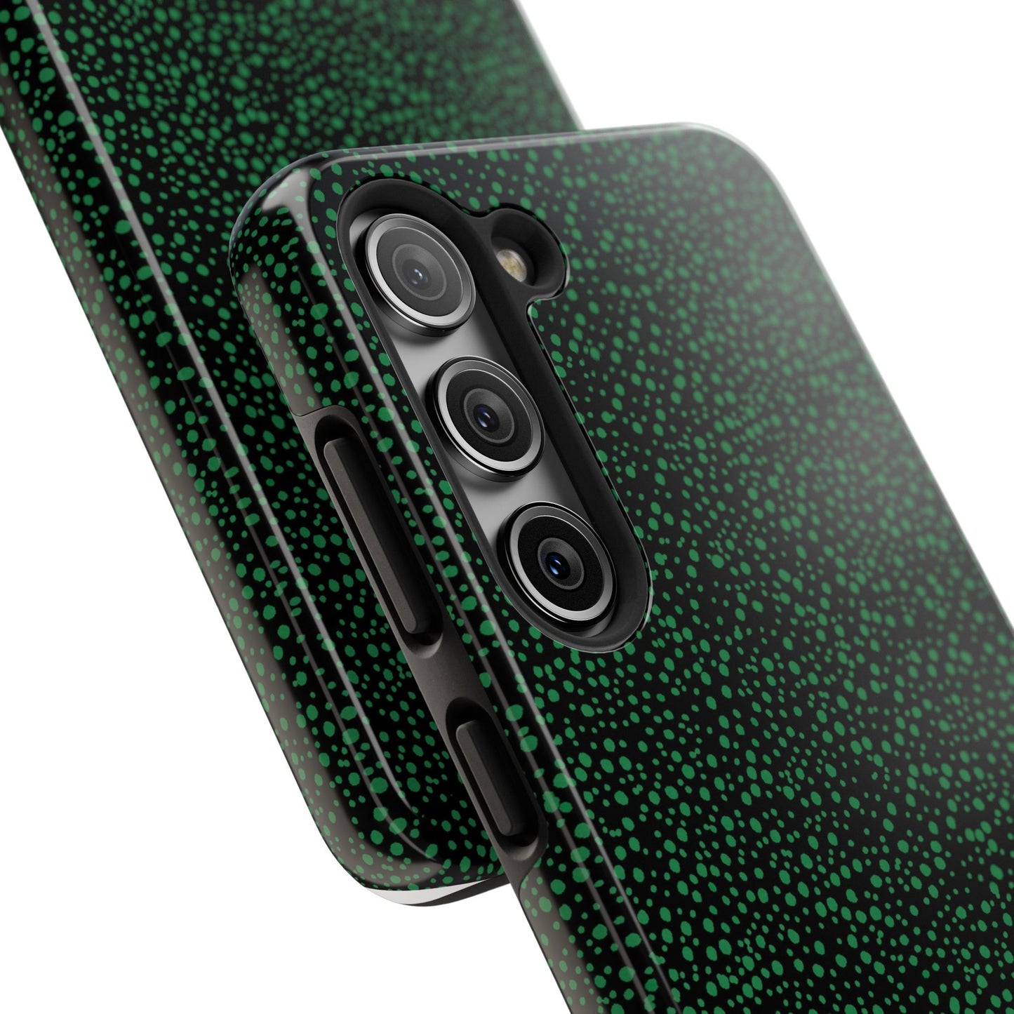 Confetti Black / Green Phone Case
