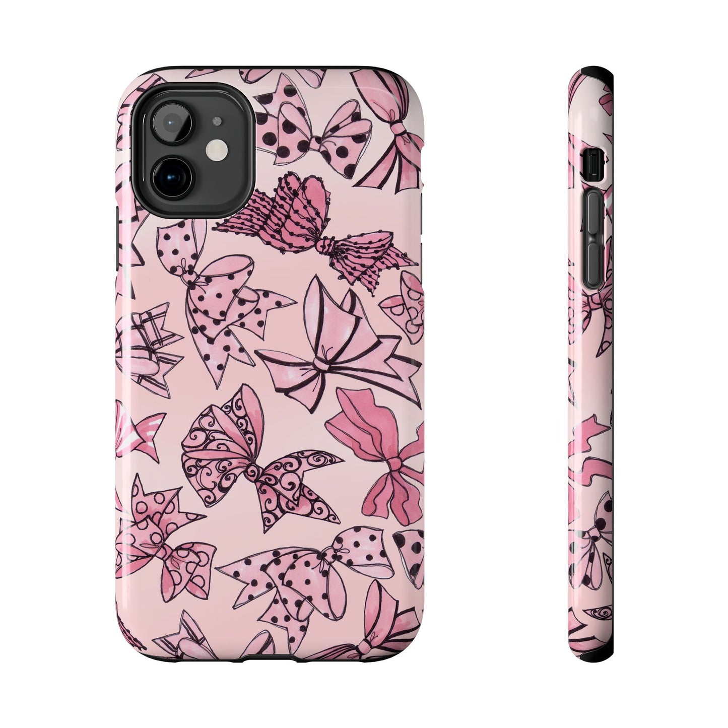Blushing Bows Pink Sky Phone Case