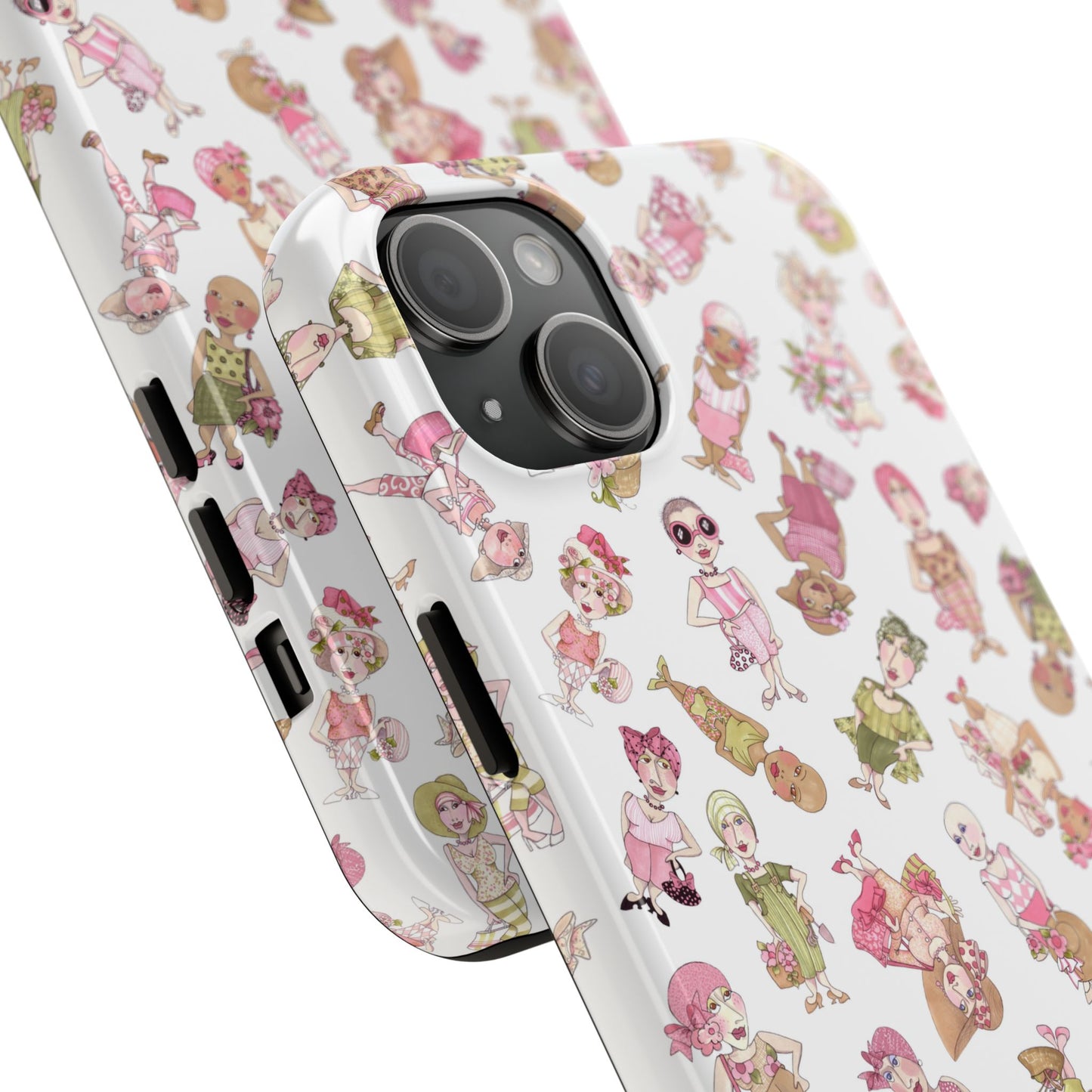 Tossed Ladies White Phone Case