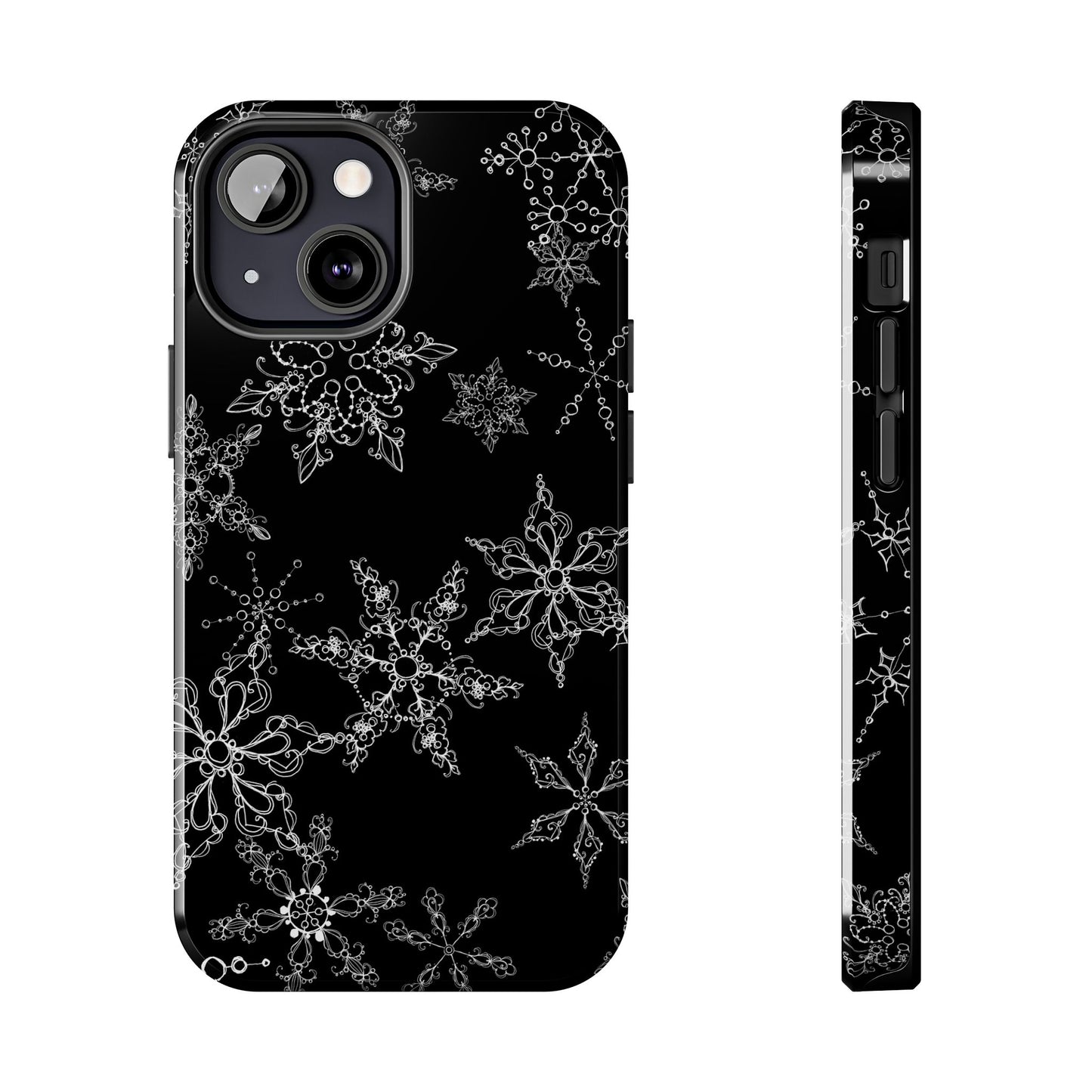 Random Flakes Black Phone Case