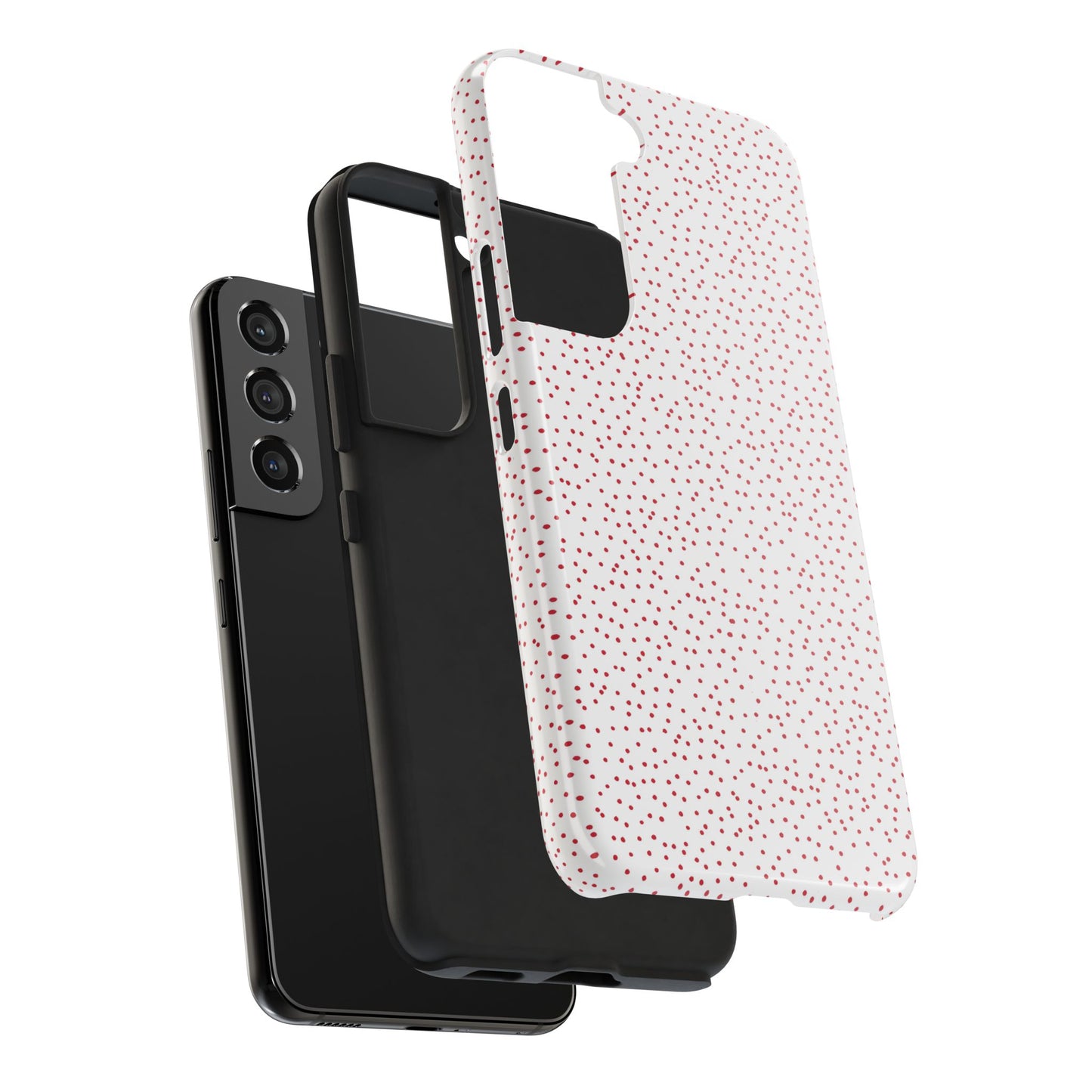 Dinky Dots White / Red Phone Case