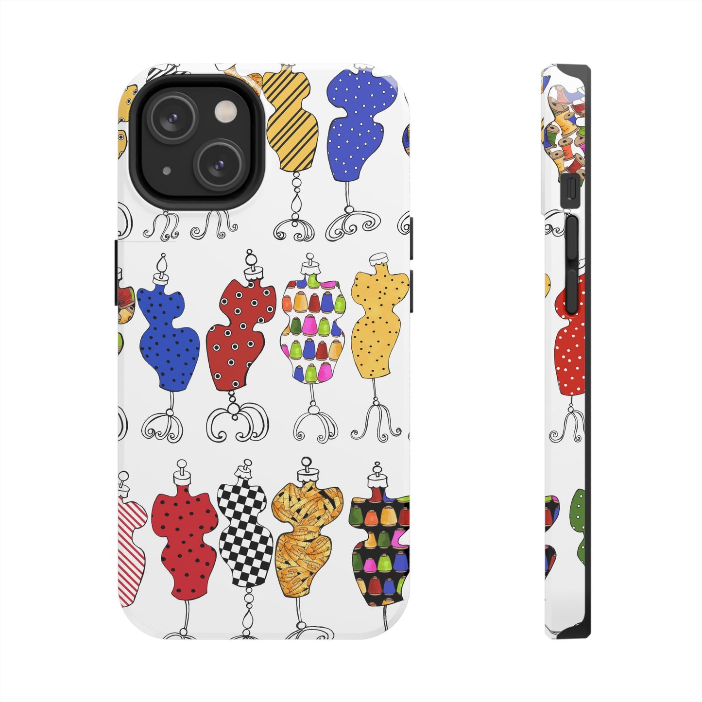 Go Figure White / Multi Phone Case