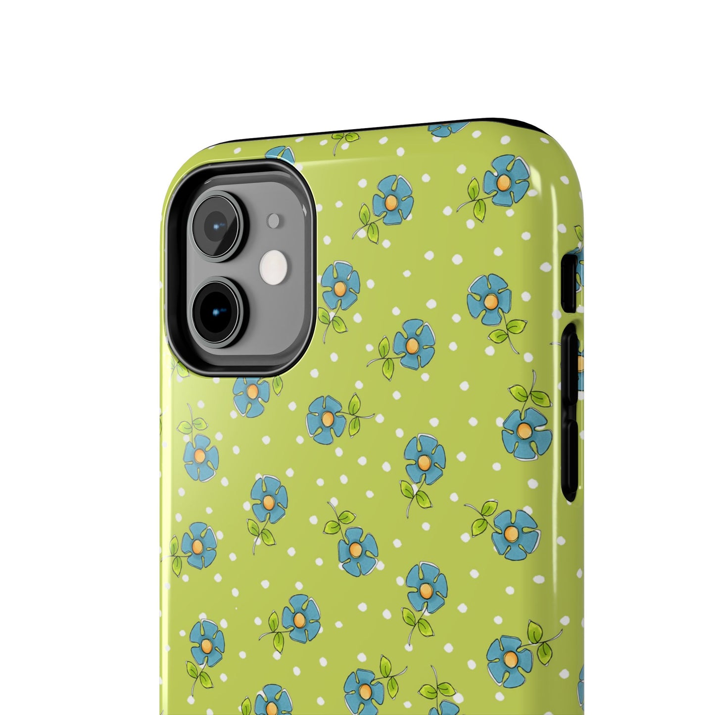 Daisy Dots Green Phone Case