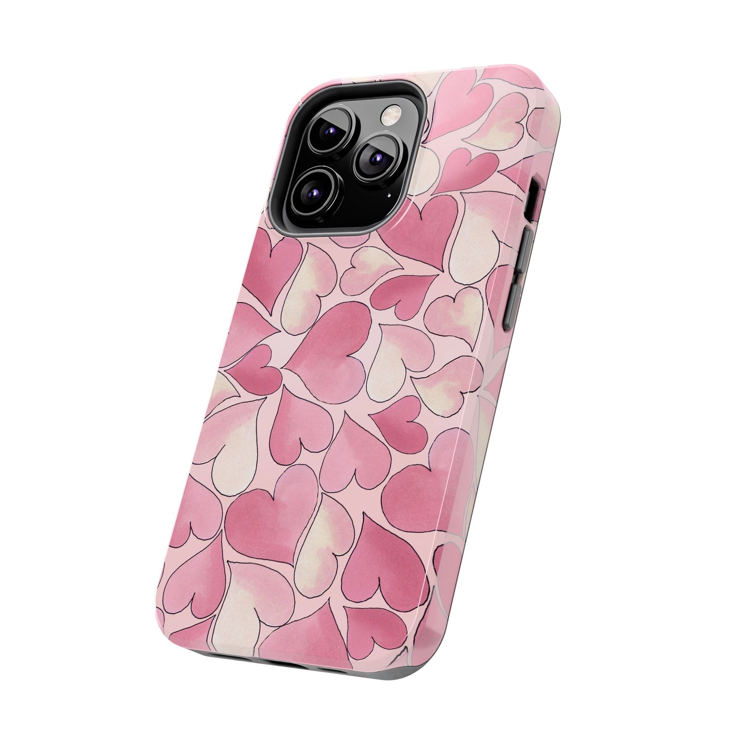 Hearts Pink Sky Phone Case