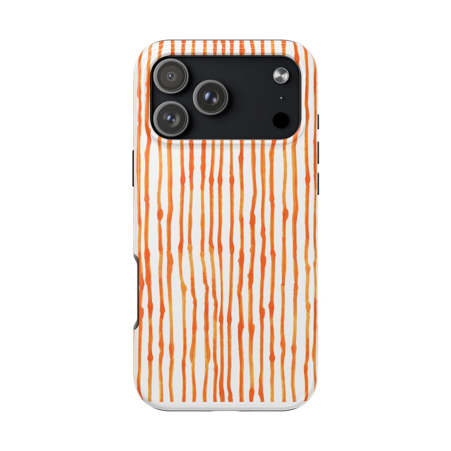 Faux Seersucker Orange / White Phone Case