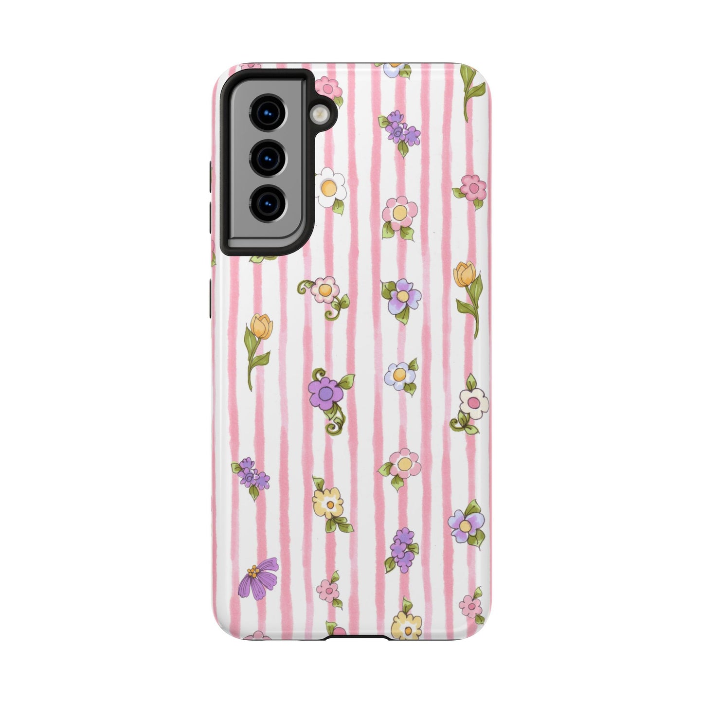 Pretty Posie Stripe Phone Case