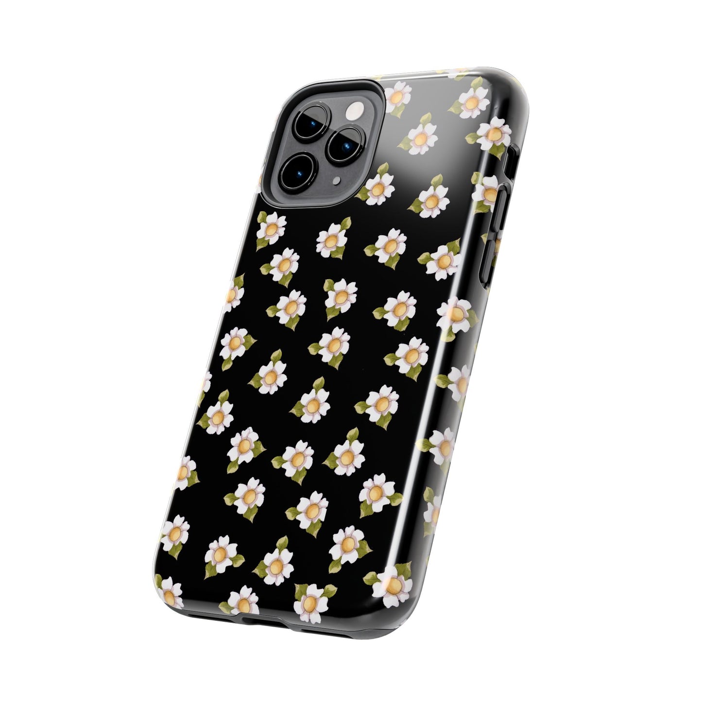 Daisies Black Phone Case