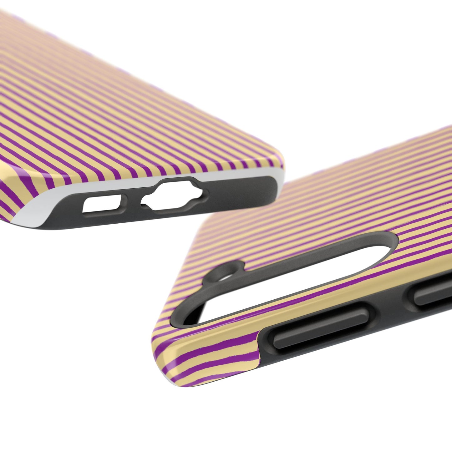 Stripe Yellow / Purple Phone Case