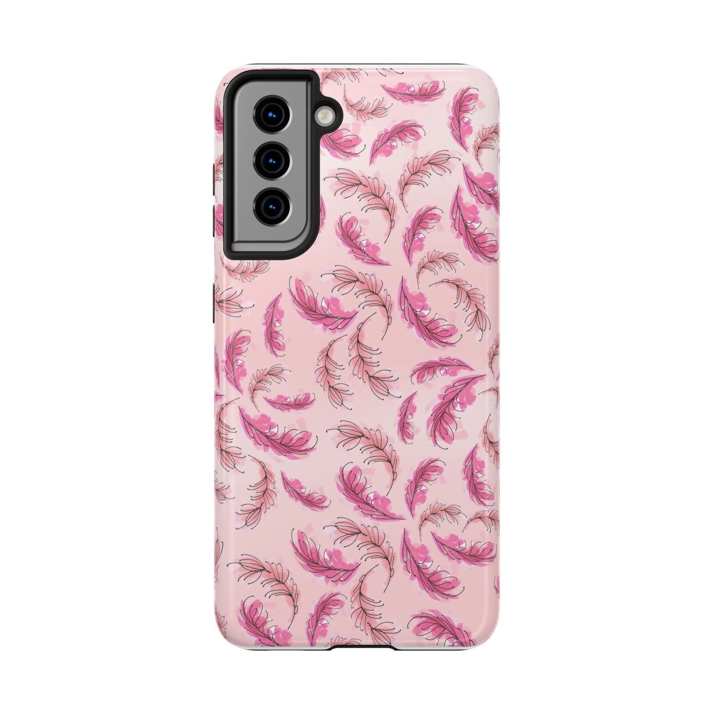 Flam Feathers Pink Phone Case
