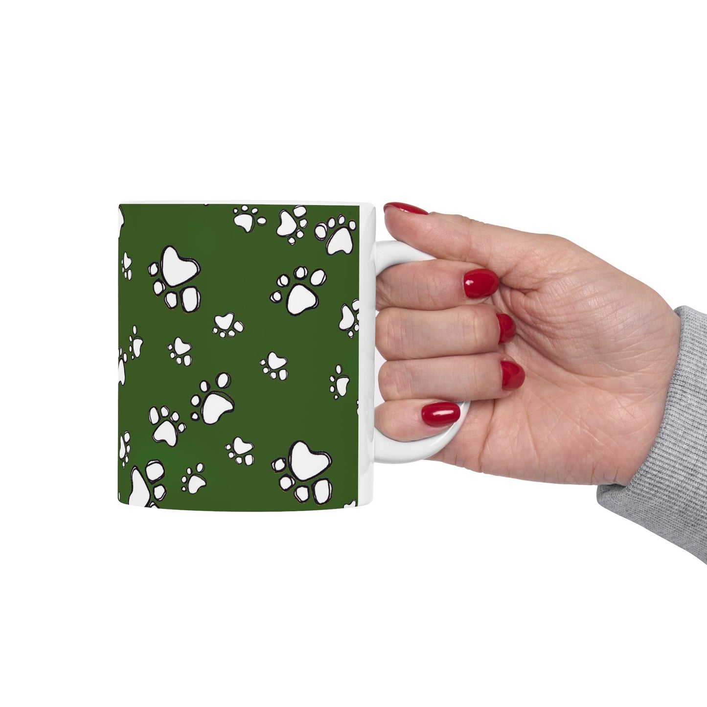 Paw Flakes Green Cup