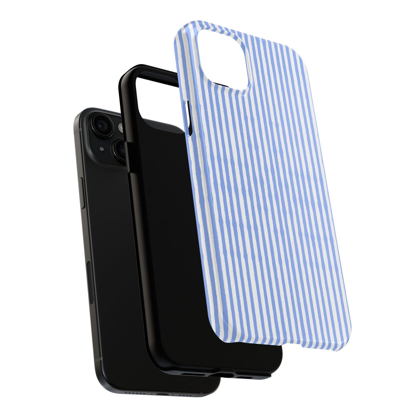 Lazy Stripe Blue / White Phone Case