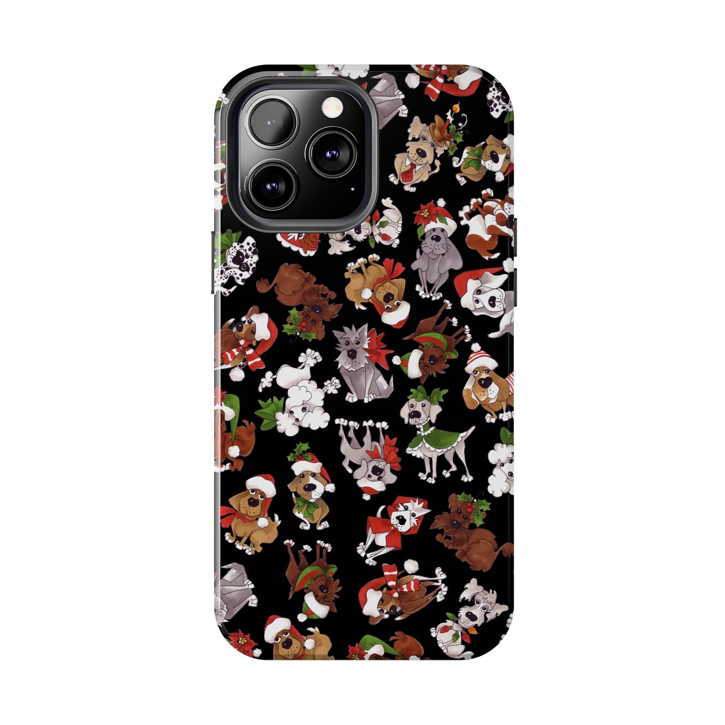 Doggie Toss Black Phone Case