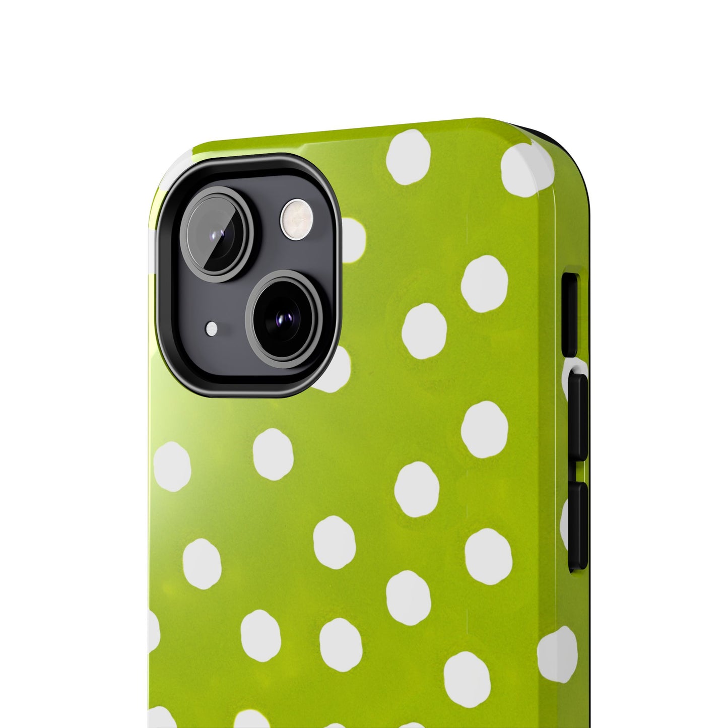 Jumbo Dots Green / White Phone Case