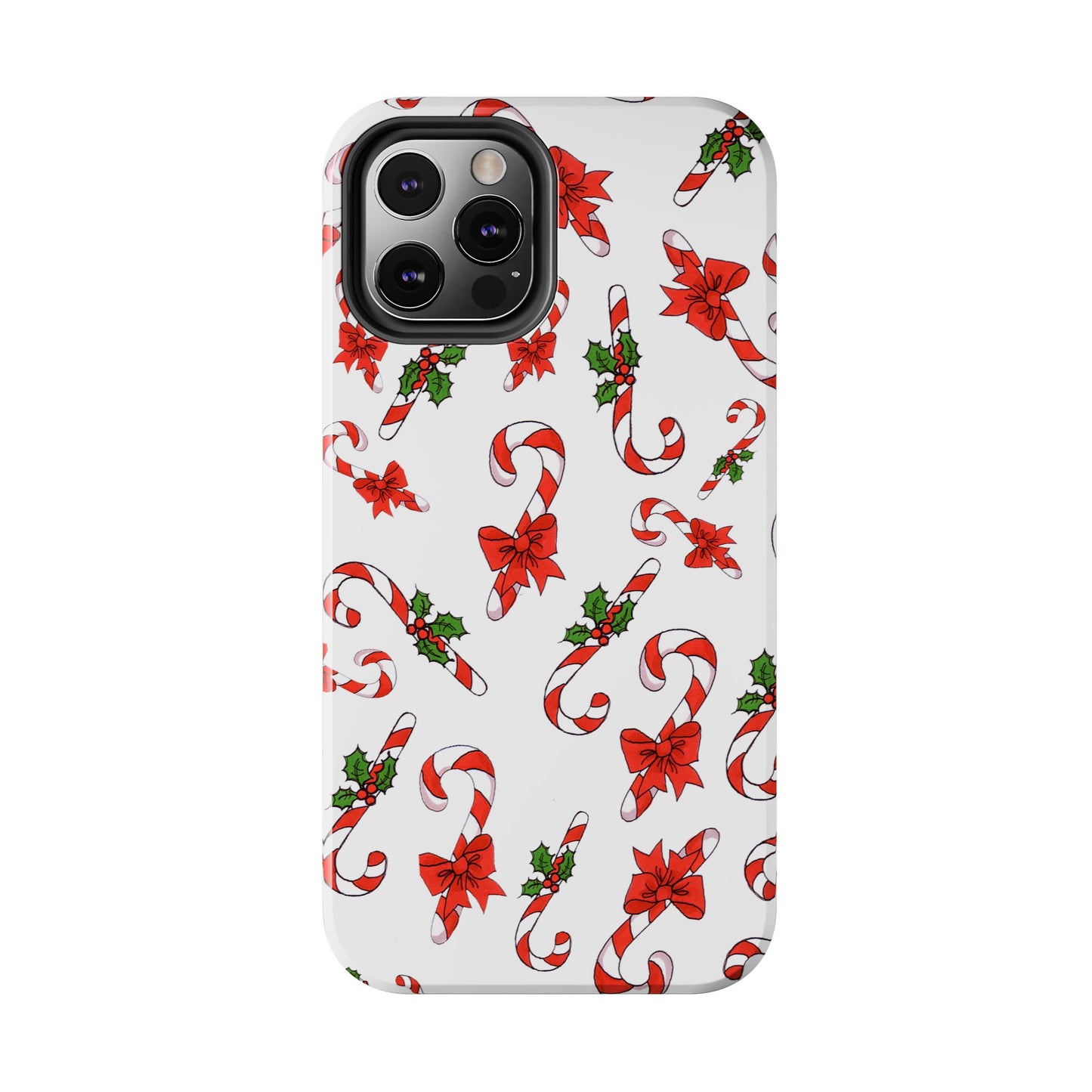 Candy Cane Crowd White Phone Case