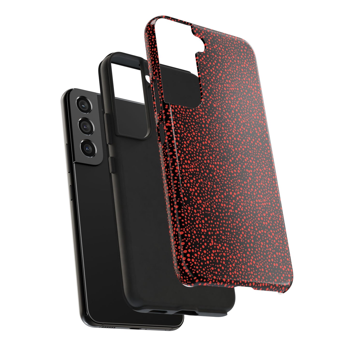 Confetti Red / Black Phone Case