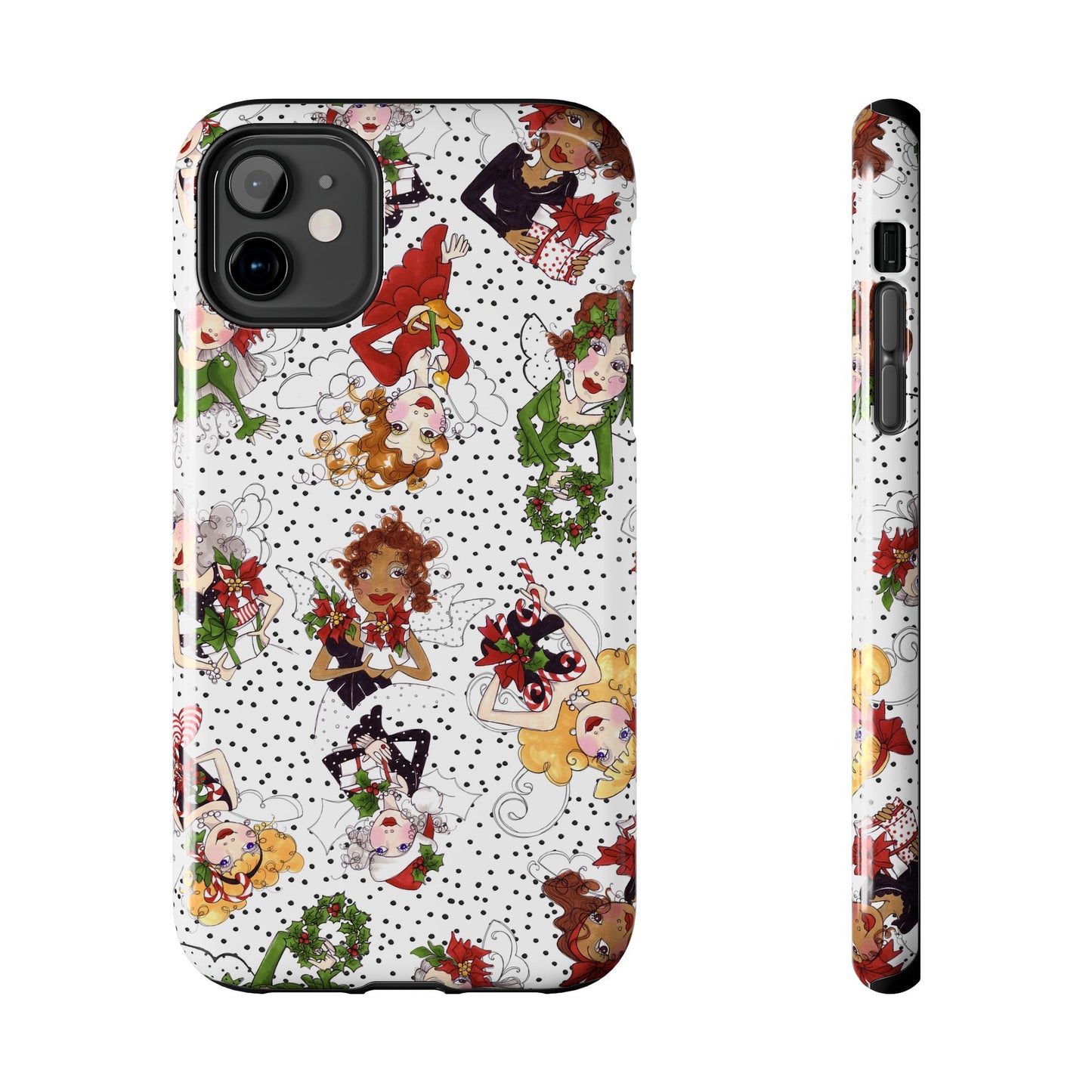 Fairy Toss White / Black Phone Case