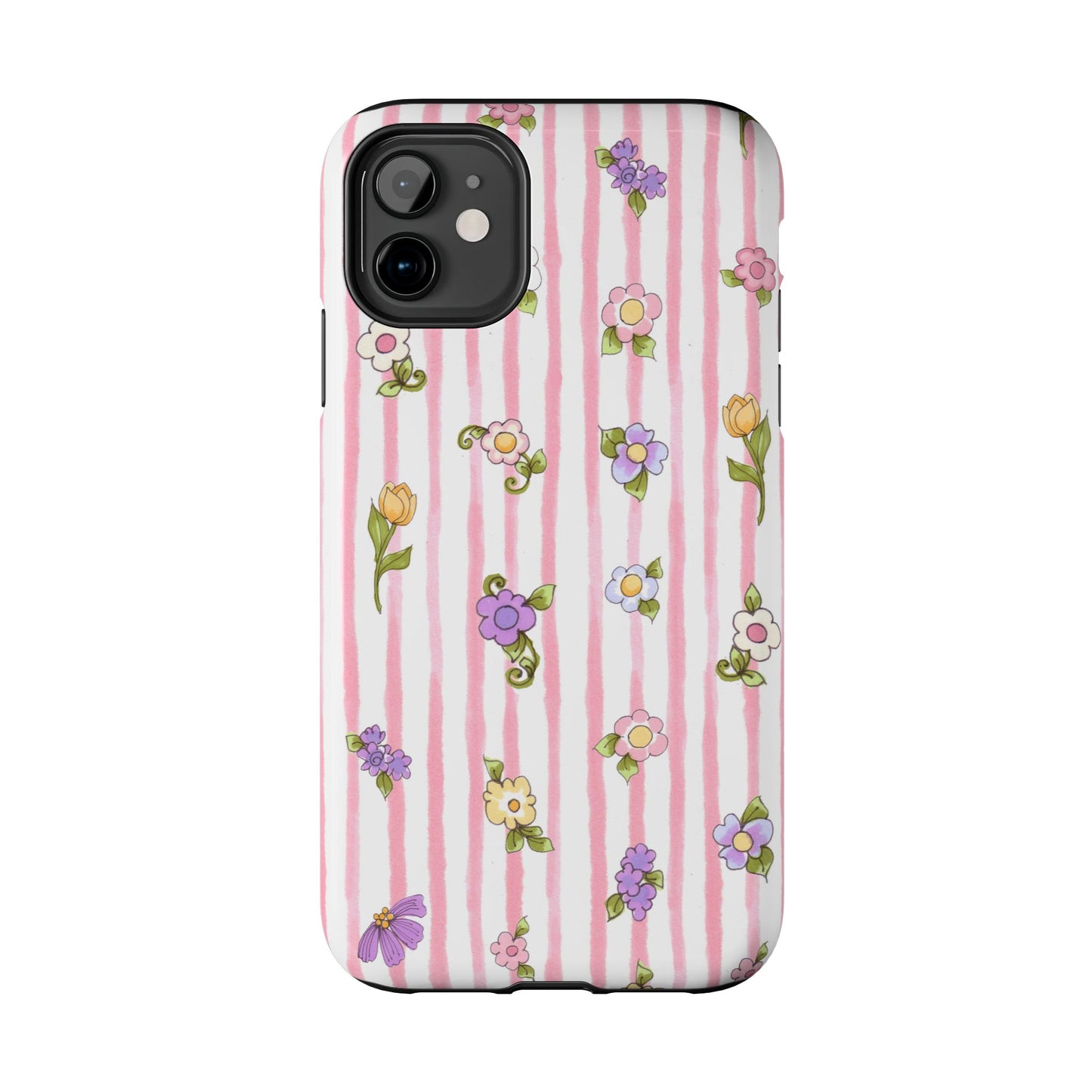 Pretty Posie Stripe Phone Case