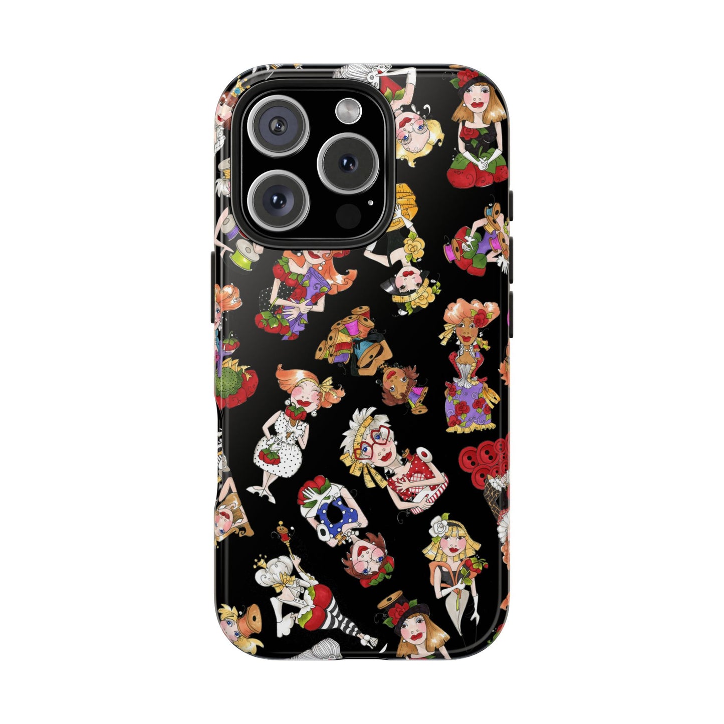 Curious Toss Black Phone Case