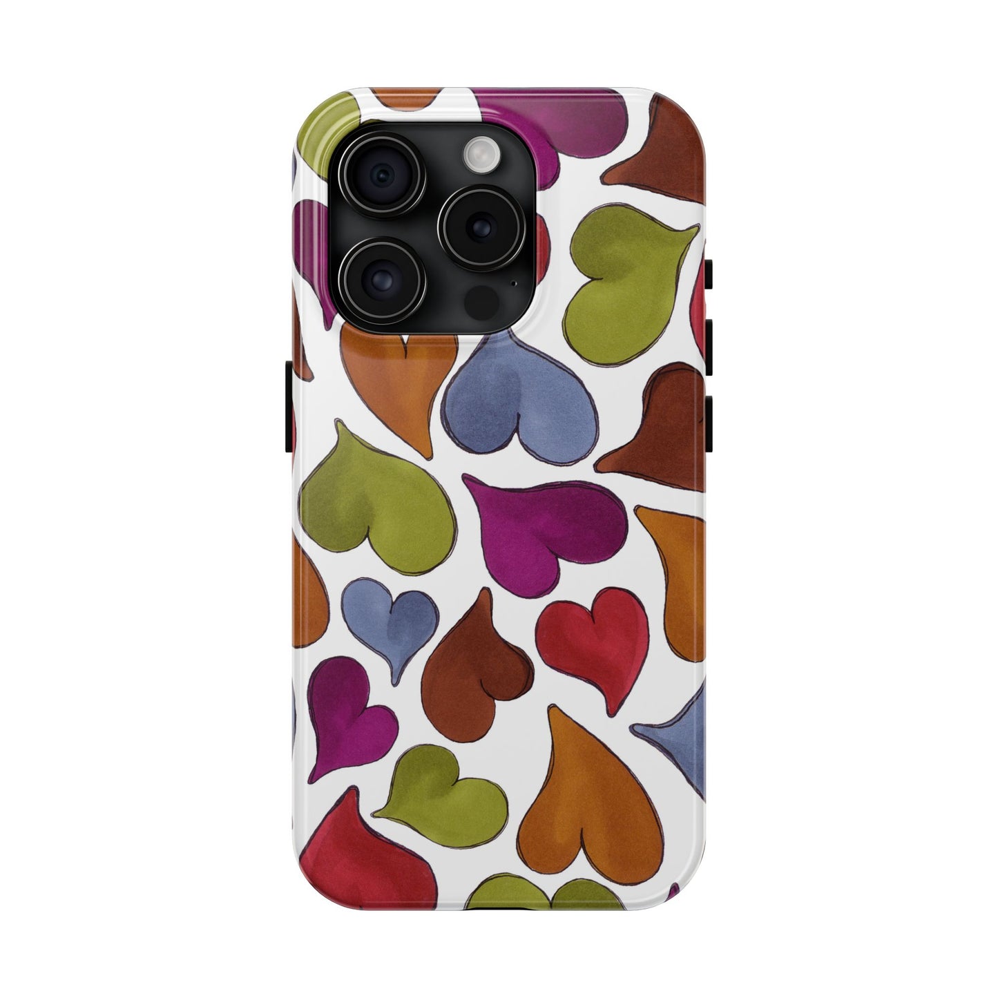 Big Hearted White Phone Case