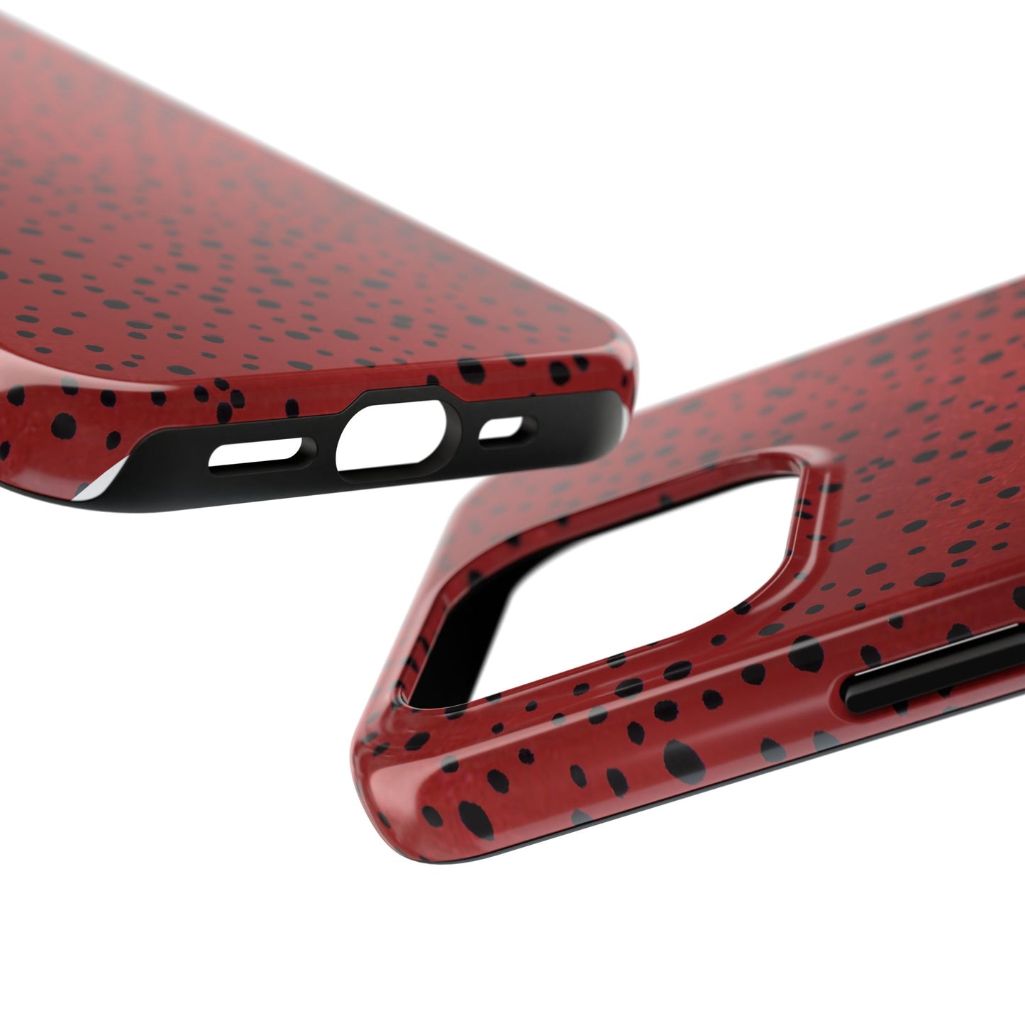 Pepper Dots Red / Black Phone Case