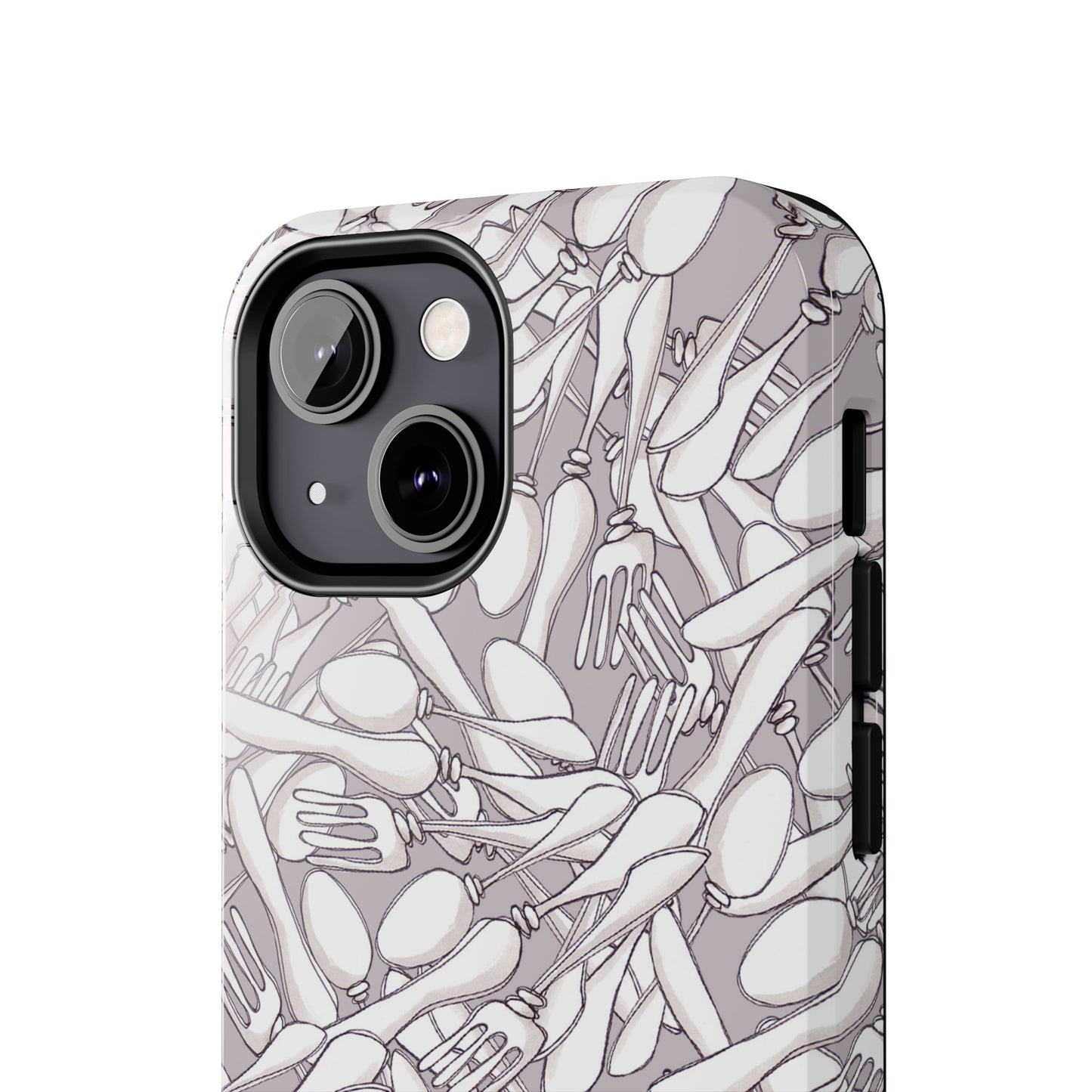 Silverware Wars Silver Phone Case