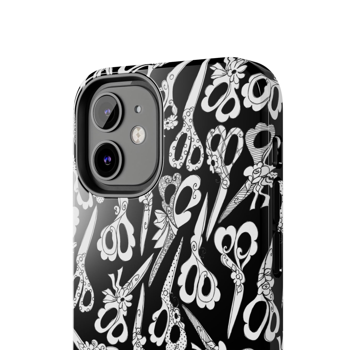 Scissor Blizzard Black Phone Case
