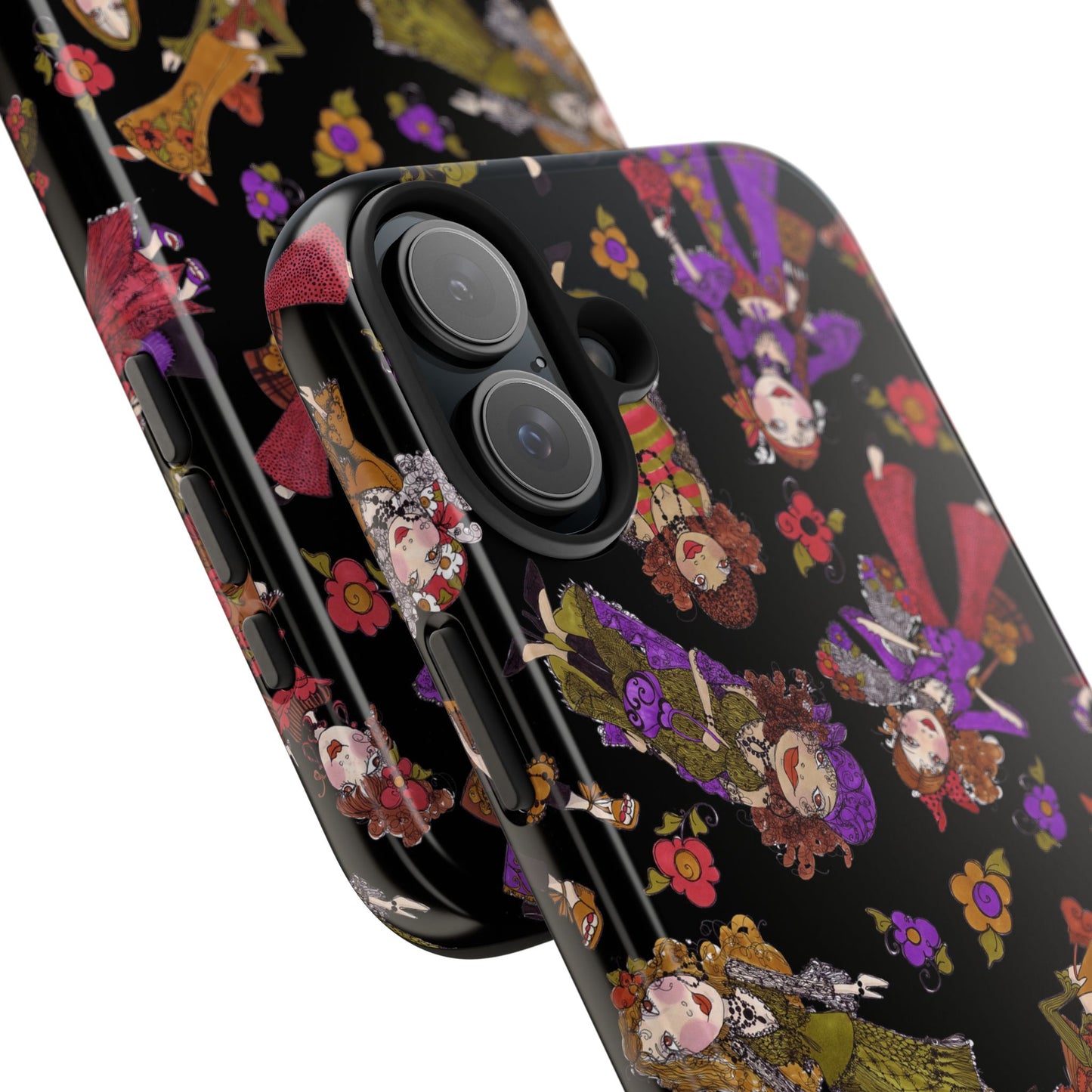 Tossed Gypsies Black Phone Case