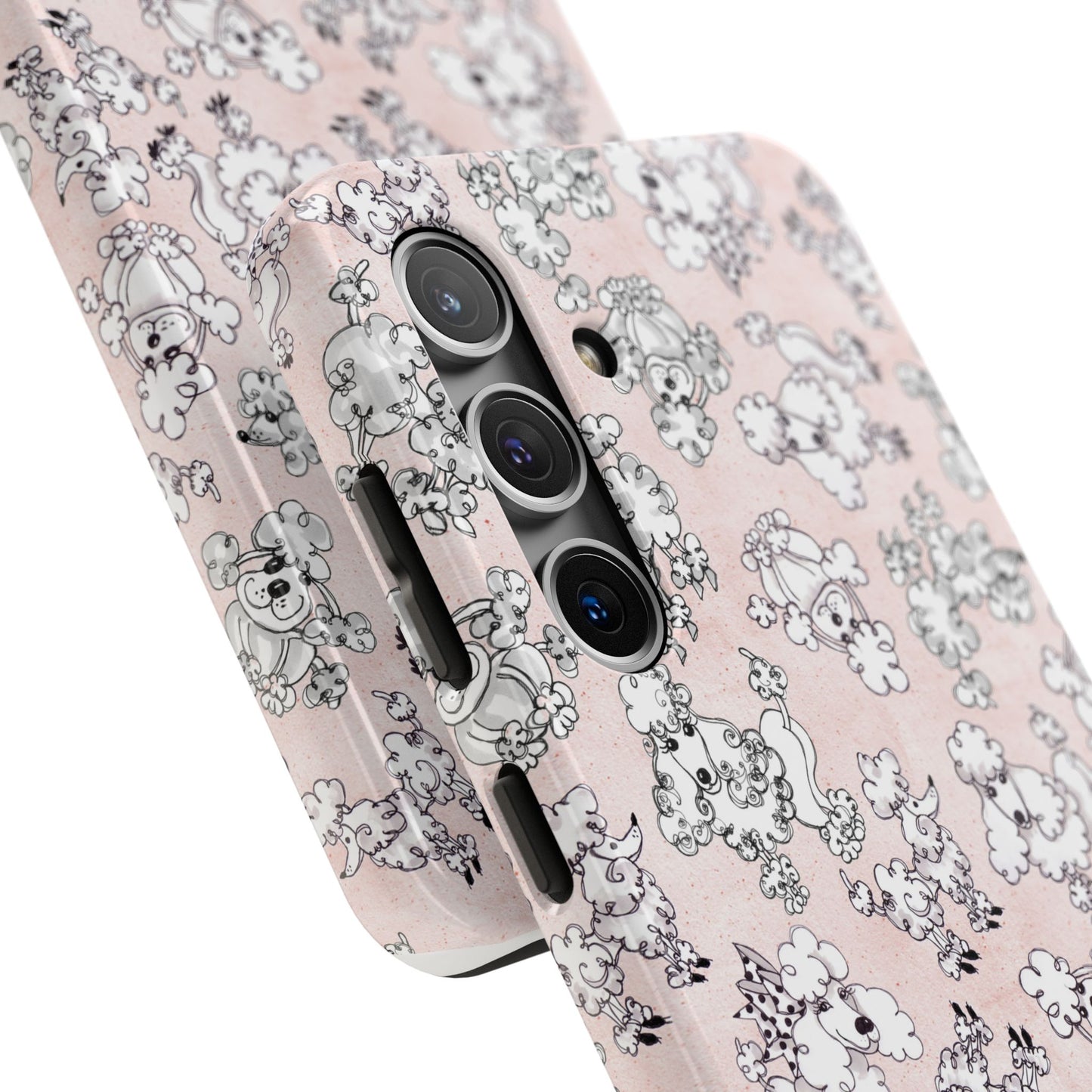 Paris Poodles Pink Phone Case