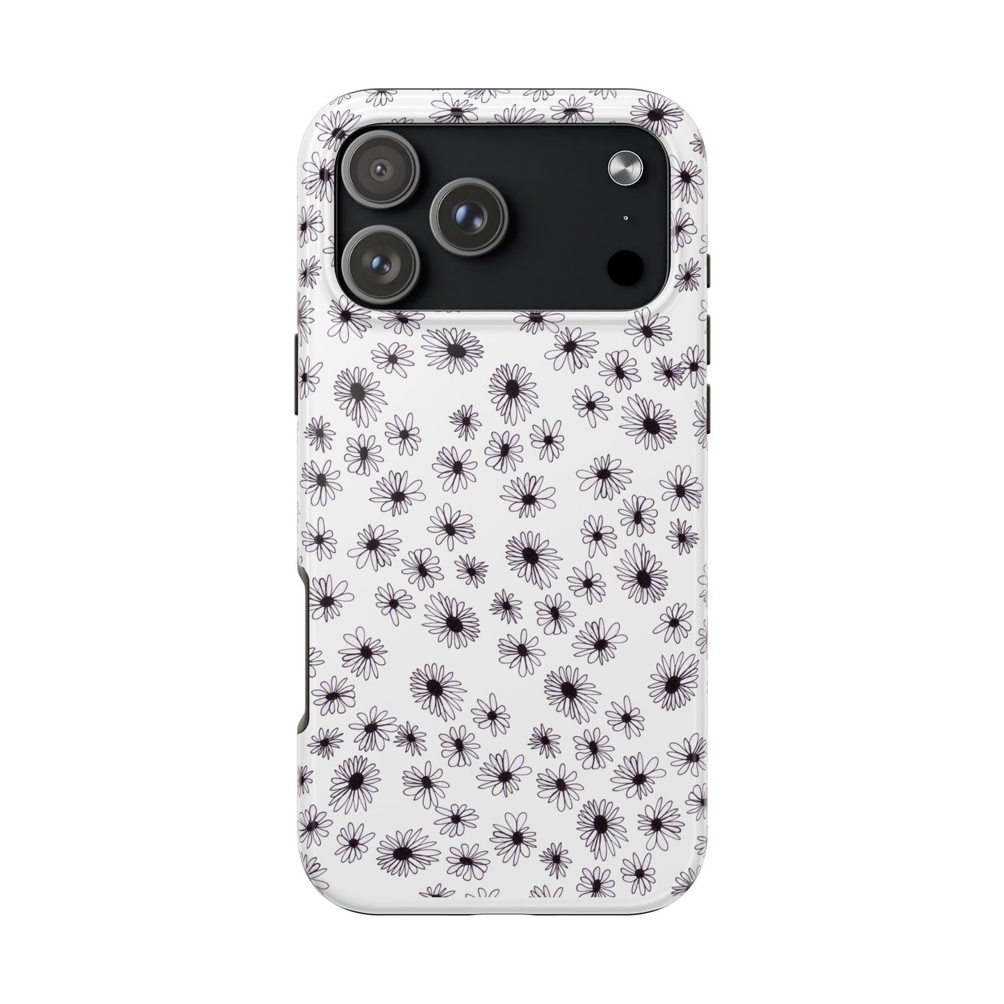 Random Daisy White / Black Phone Case