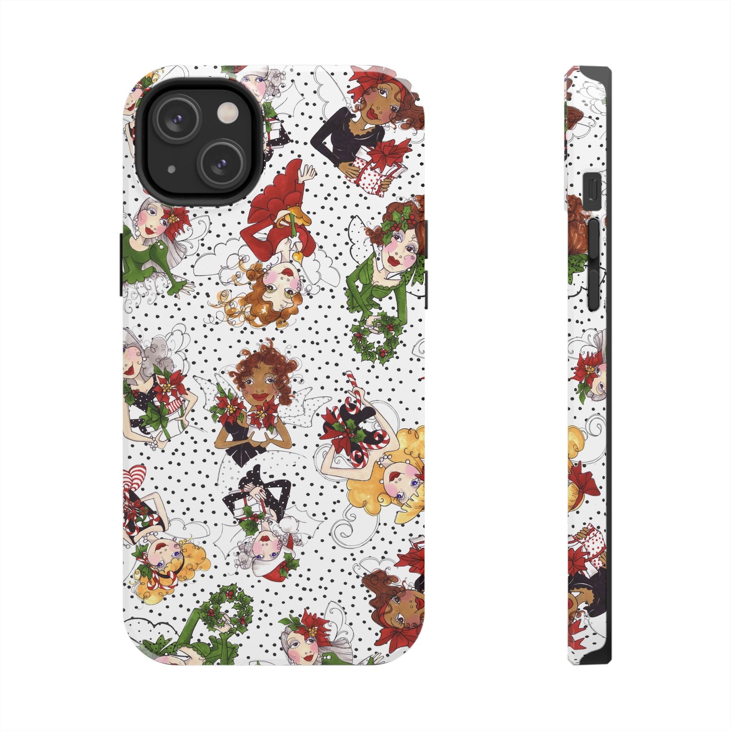 Fairy Toss White / Black Phone Case