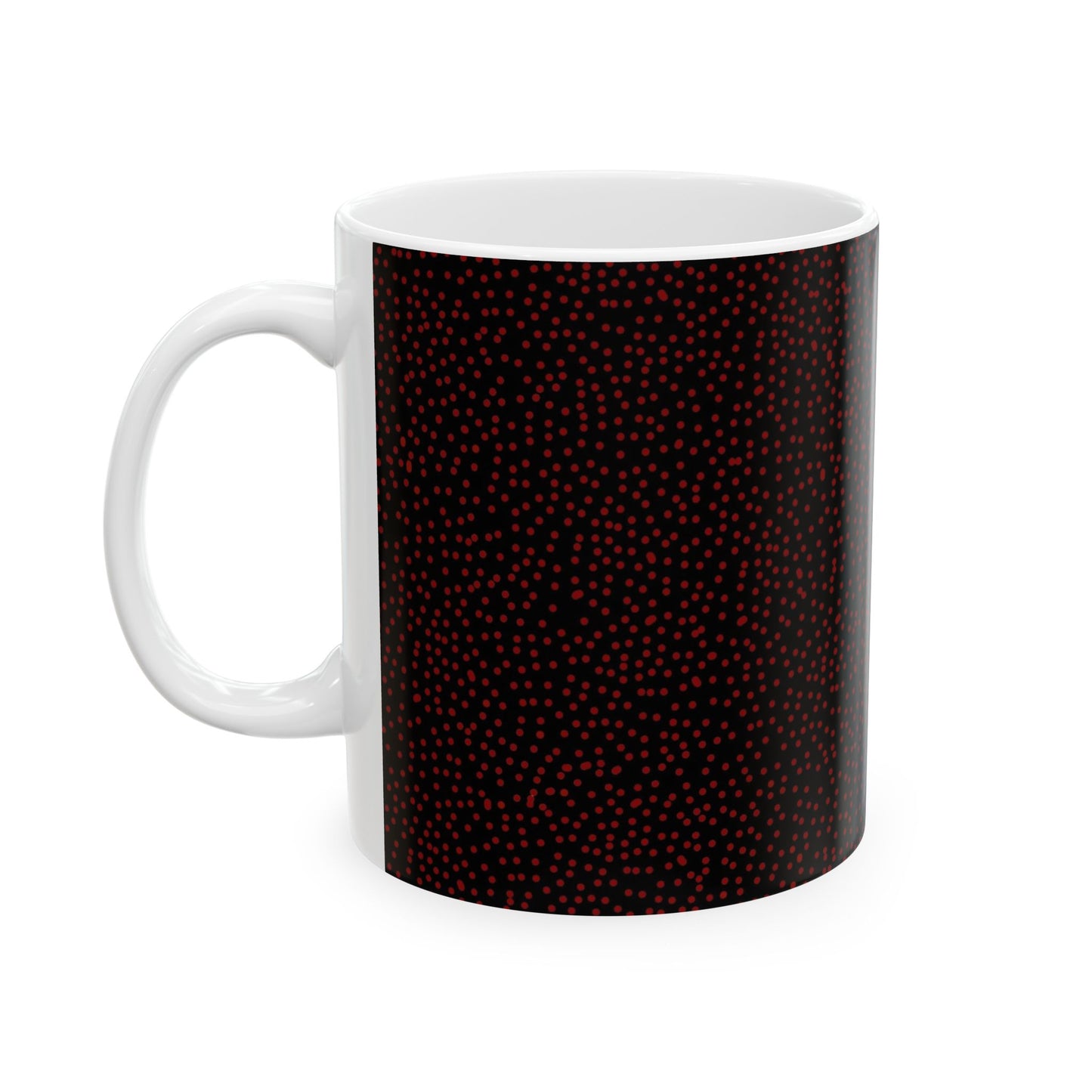 Mini Dot Black / Red Cup
