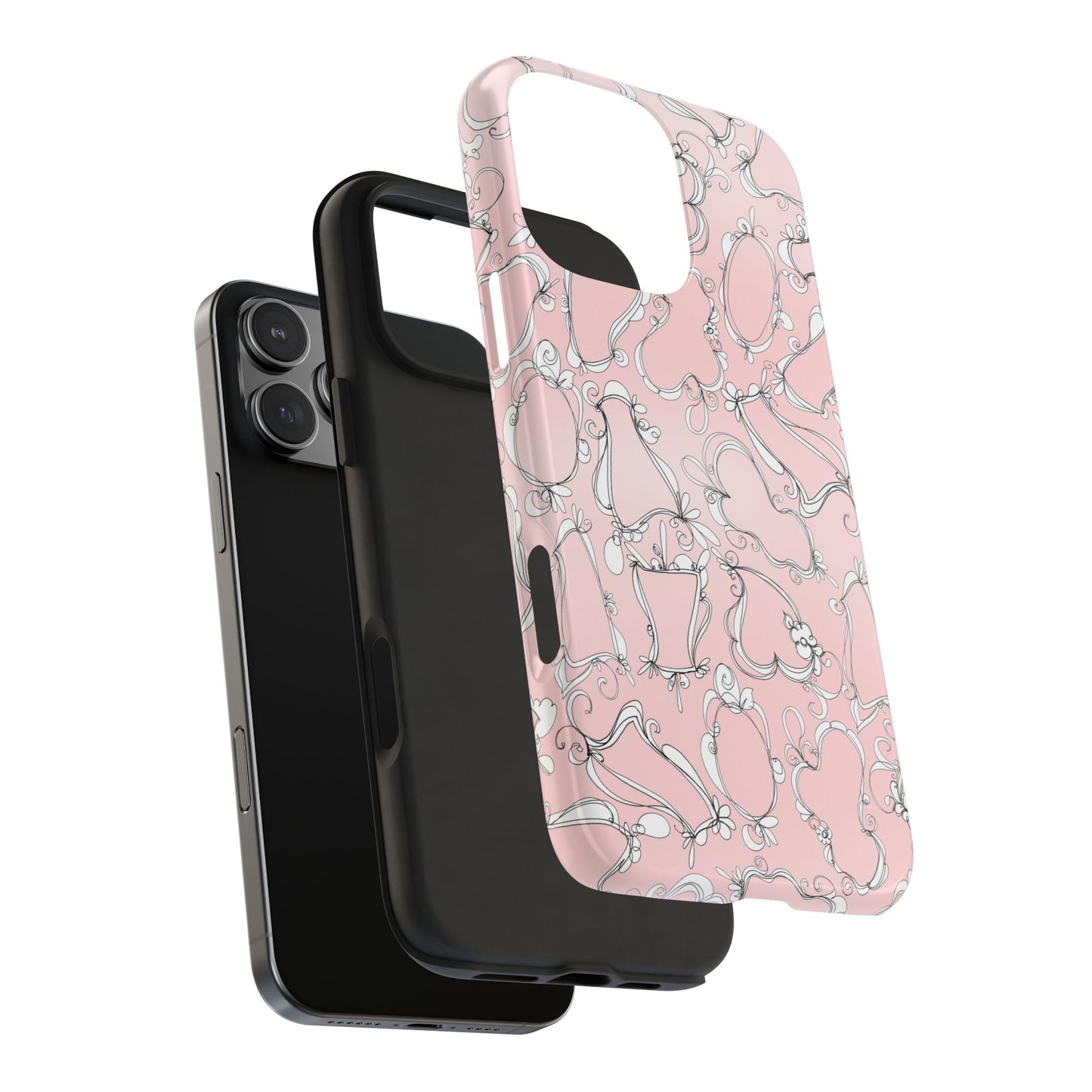 Fancy Frames Pink / White Phone Case