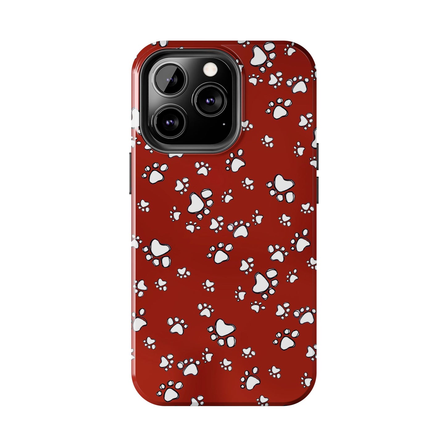 Paw Flakes Red Phone Case