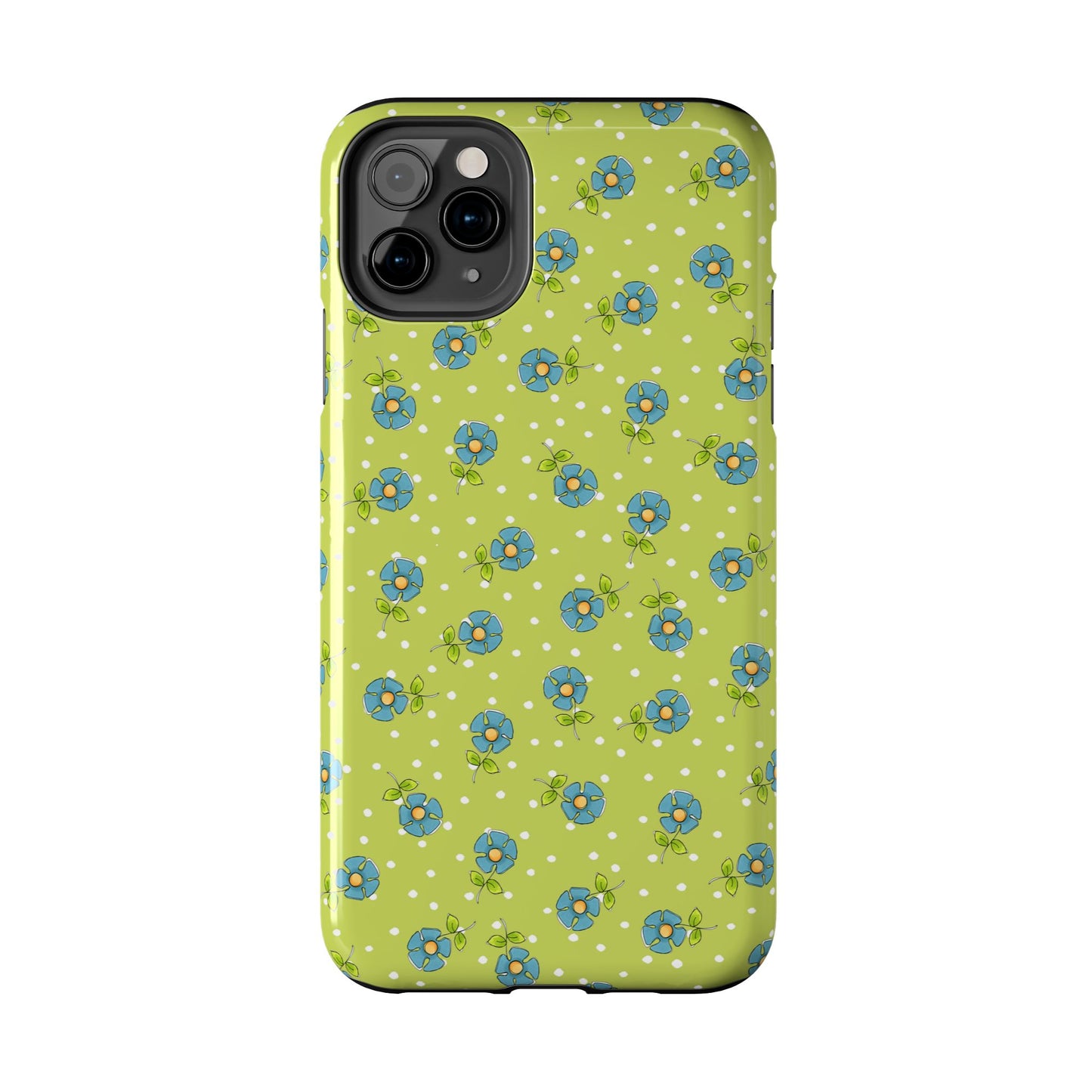 Daisy Dots Green Phone Case