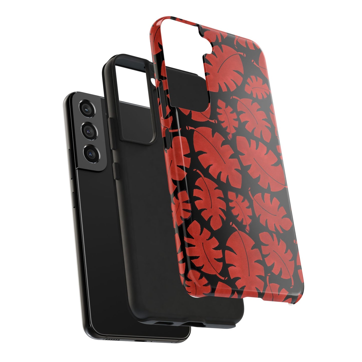 Red Bananas Black Phone Case