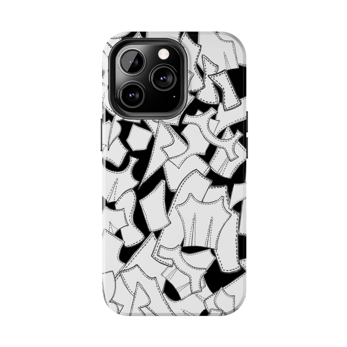 Pattern Pieces Black Phone Case