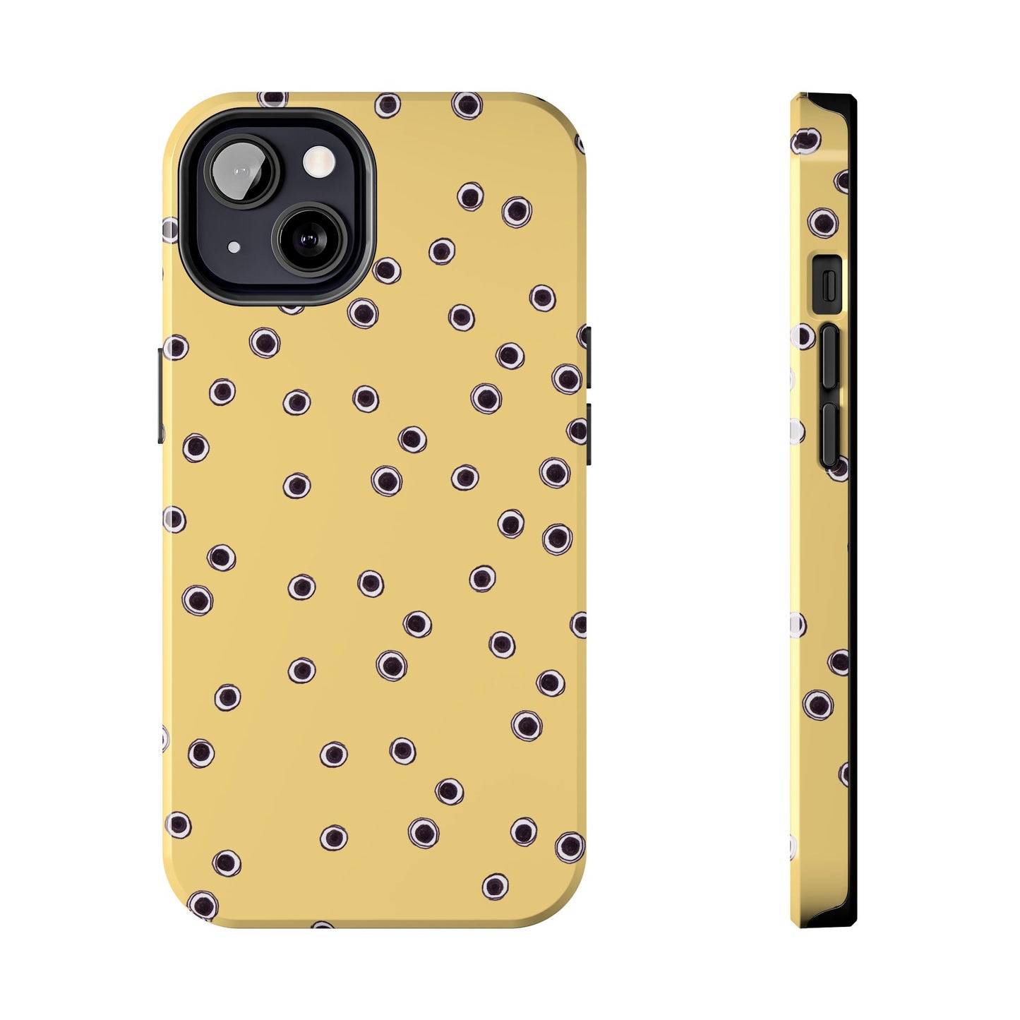 Halo Dots Yellow Phone Case